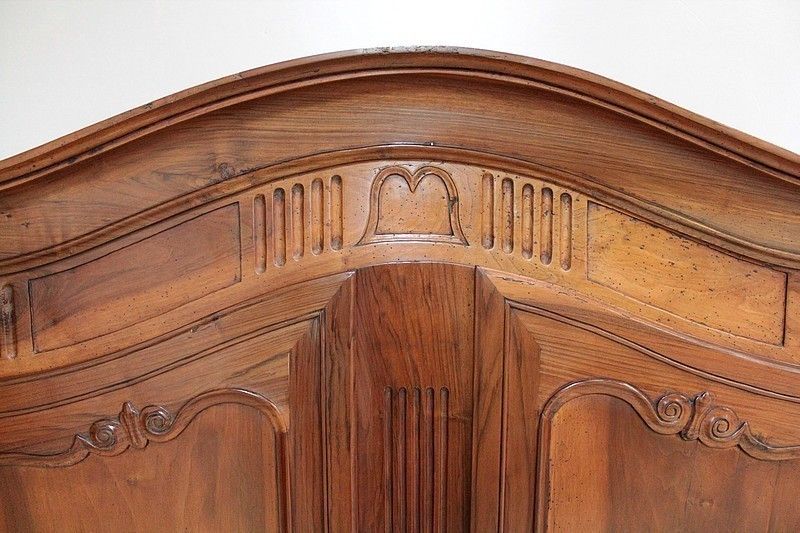 Louis XV Cabinet Walnut 19th photo vinterior
