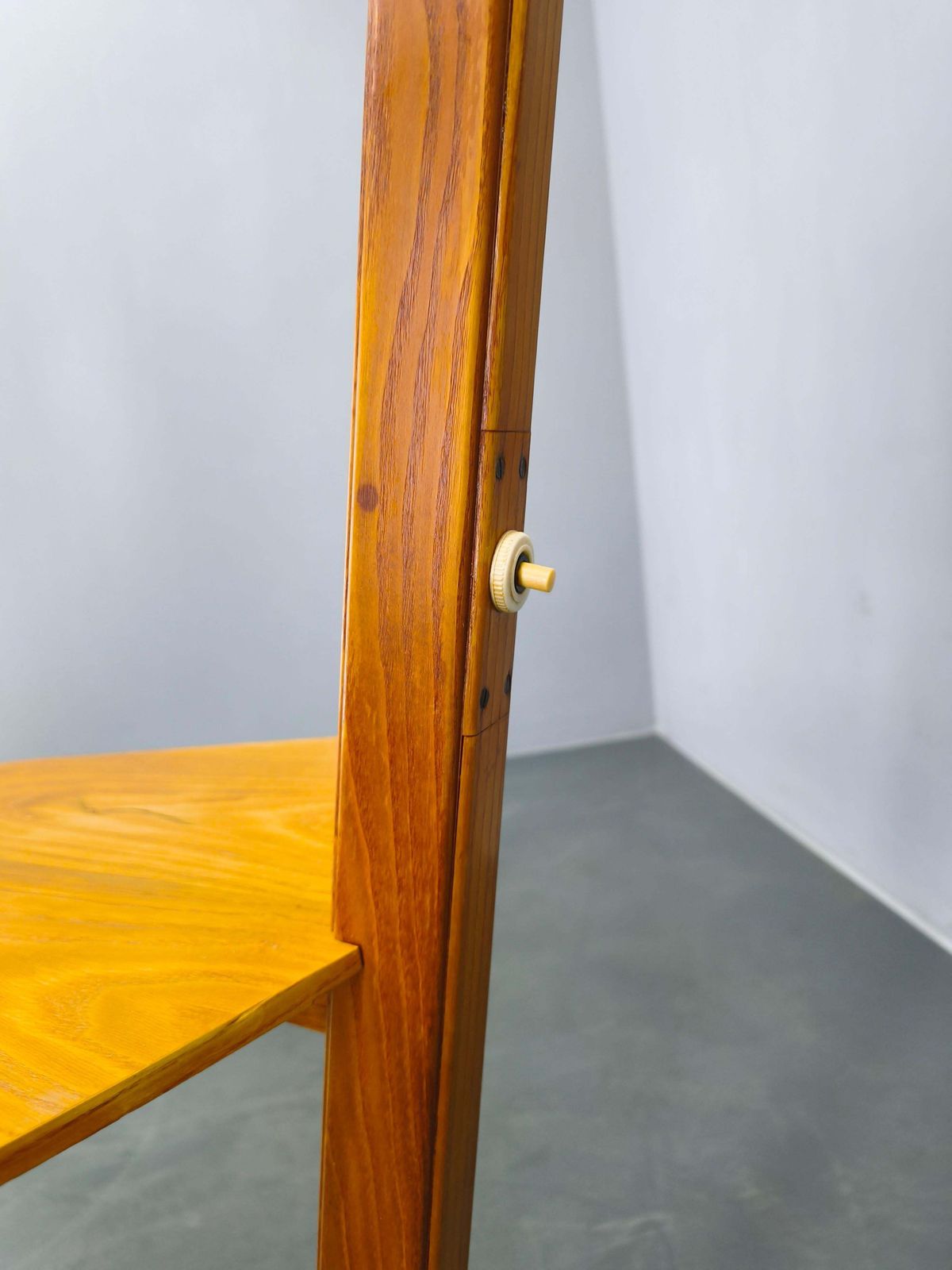 1014.0 Mid Century Floor Lamp With Rattan Shade, Czechoslovakia, 1960s photo