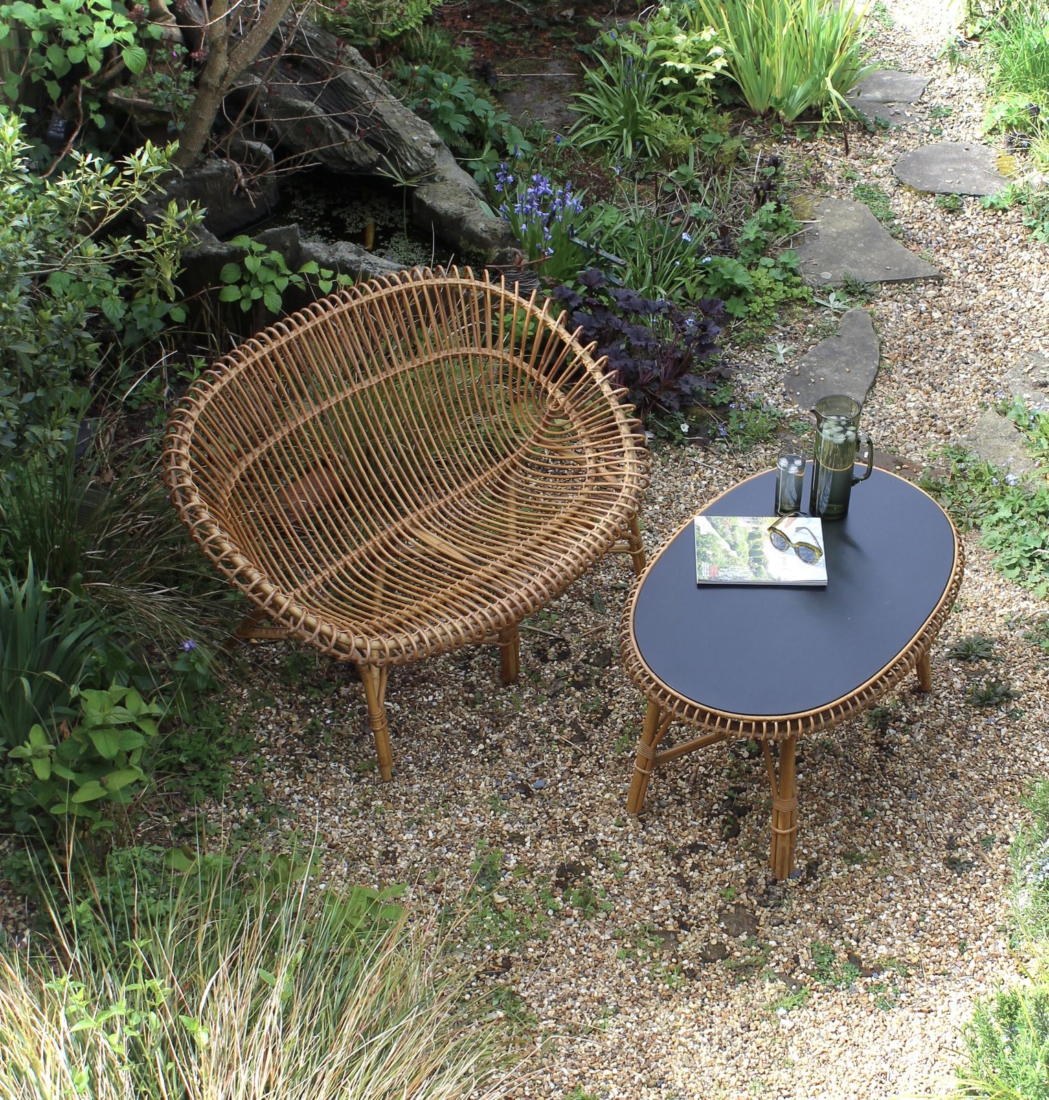Franco Albini Mid Century Wicker Sofa