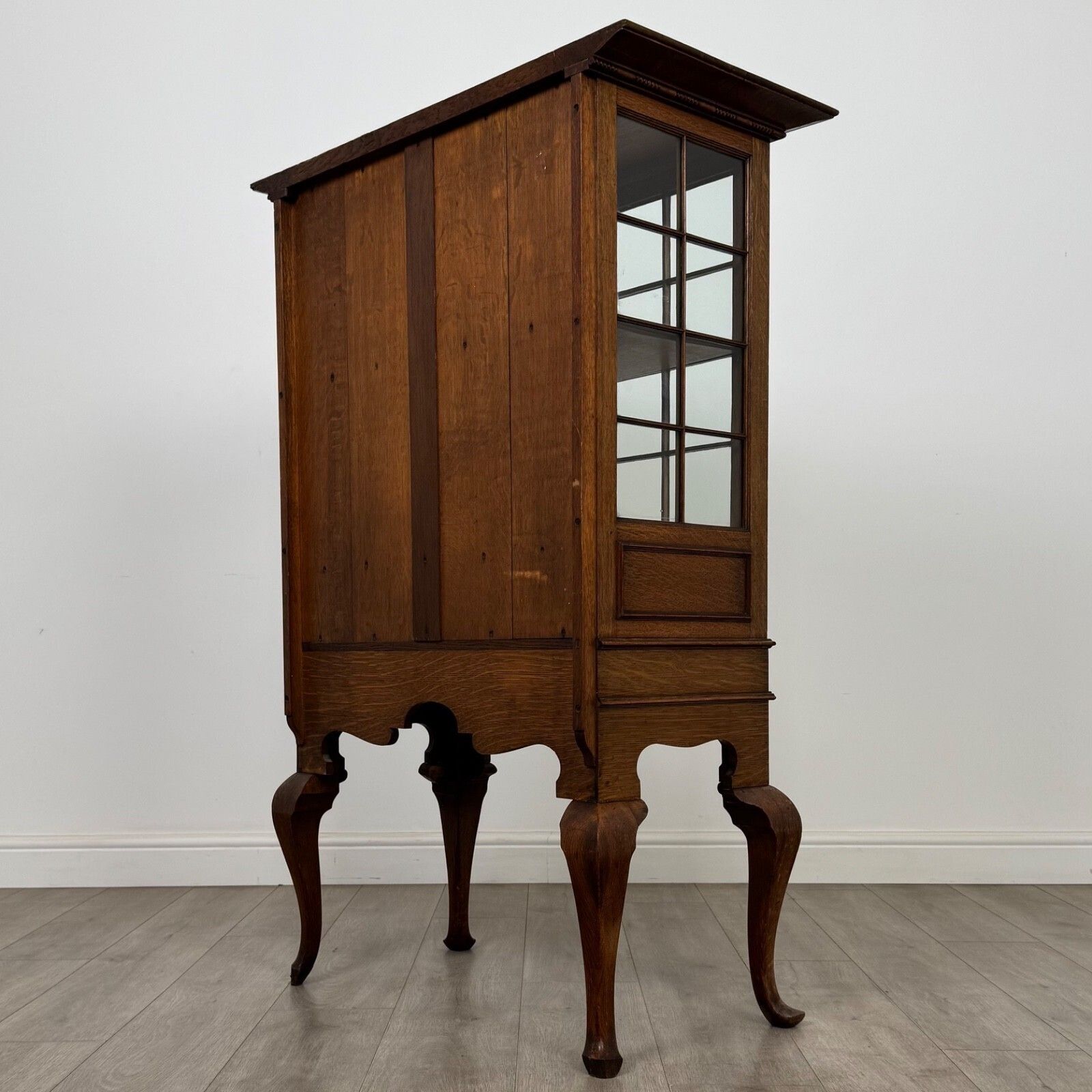 Antique 20th Century Good Quality Display Cabinet In Oak photo buy