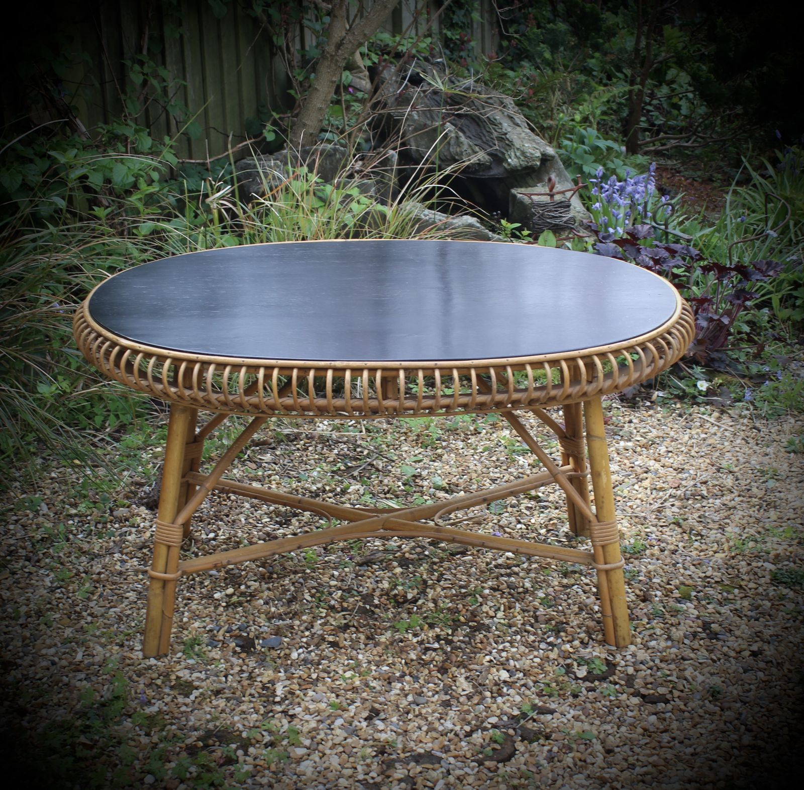 Franco Albini Wicker Coffee Table photo Garden Furniture