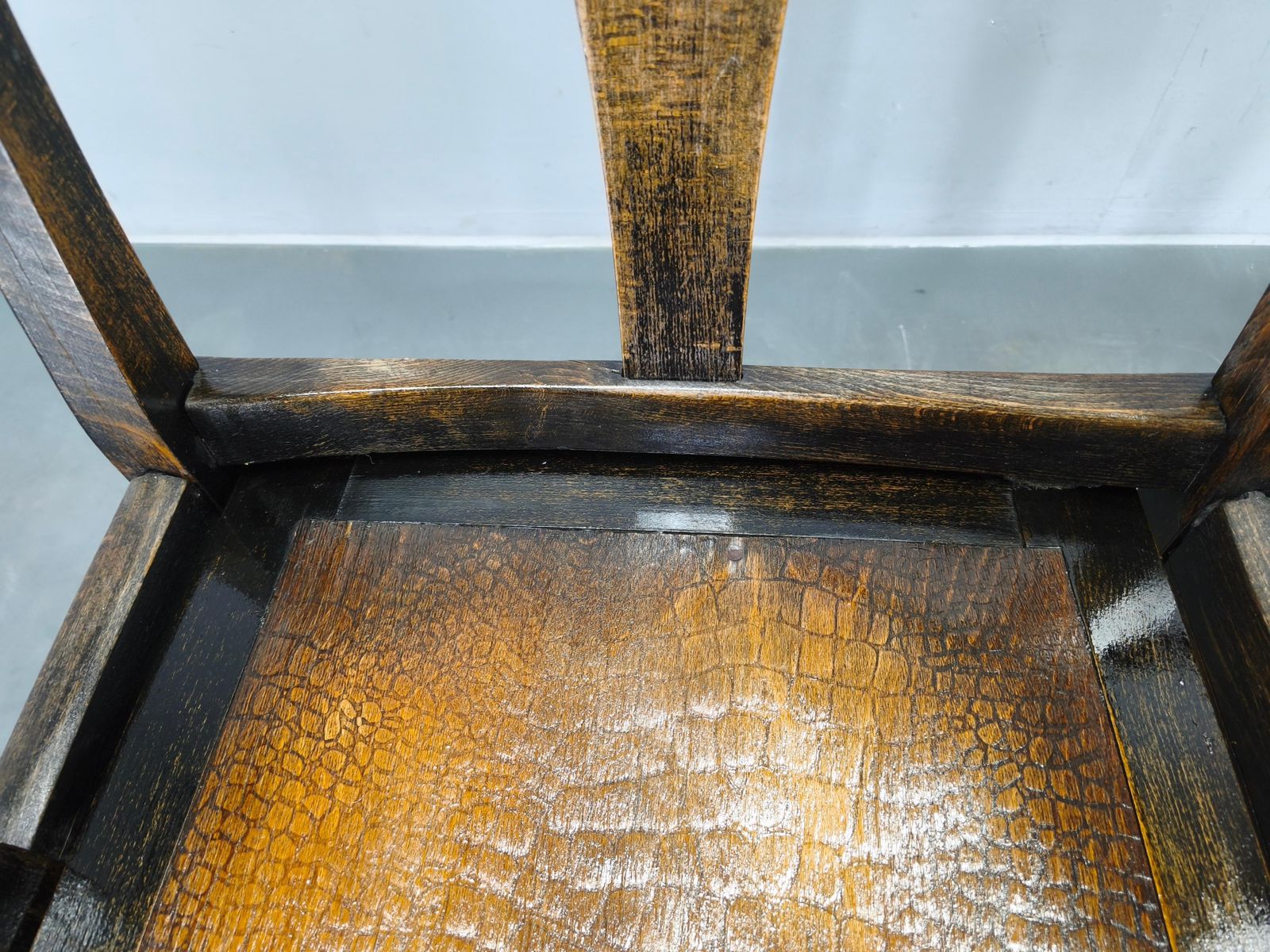photo buy Rare 1920s Czechoslovak Beech Wood Cinema Bench Seating