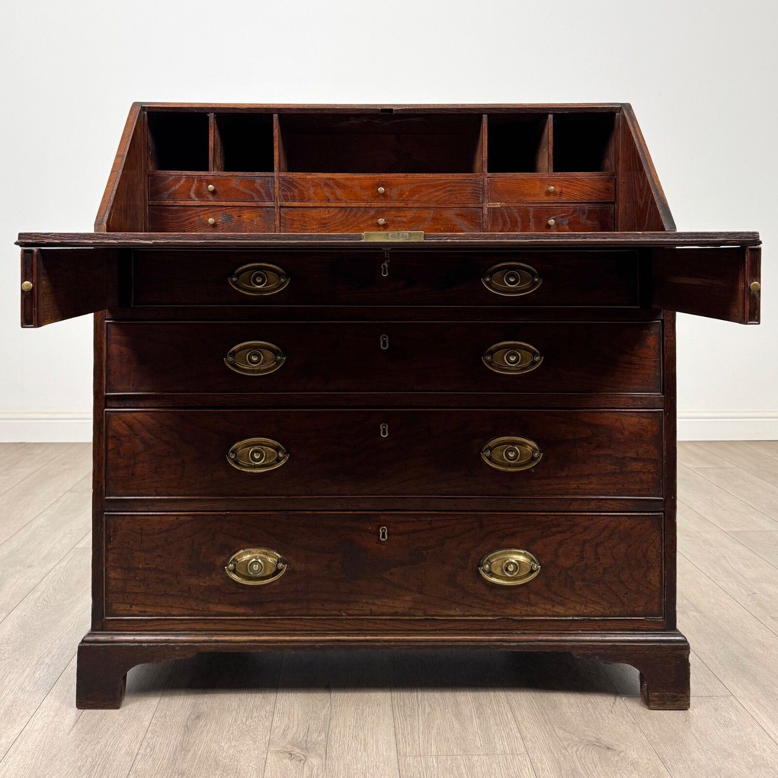 Antique 18th Century Georgian Oak Bureau photo furniture