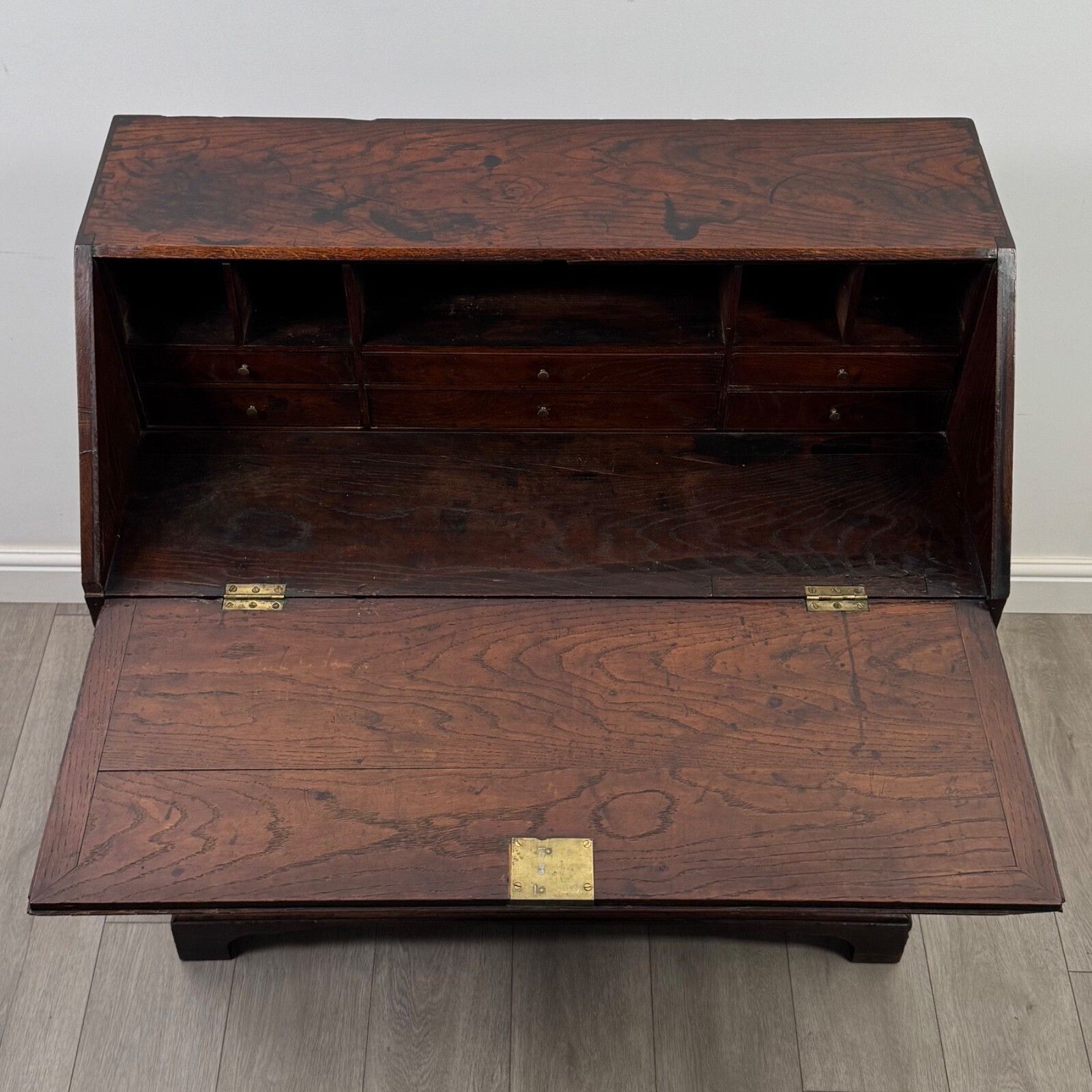Furniture Antique 18th Century Georgian Oak Bureau photo