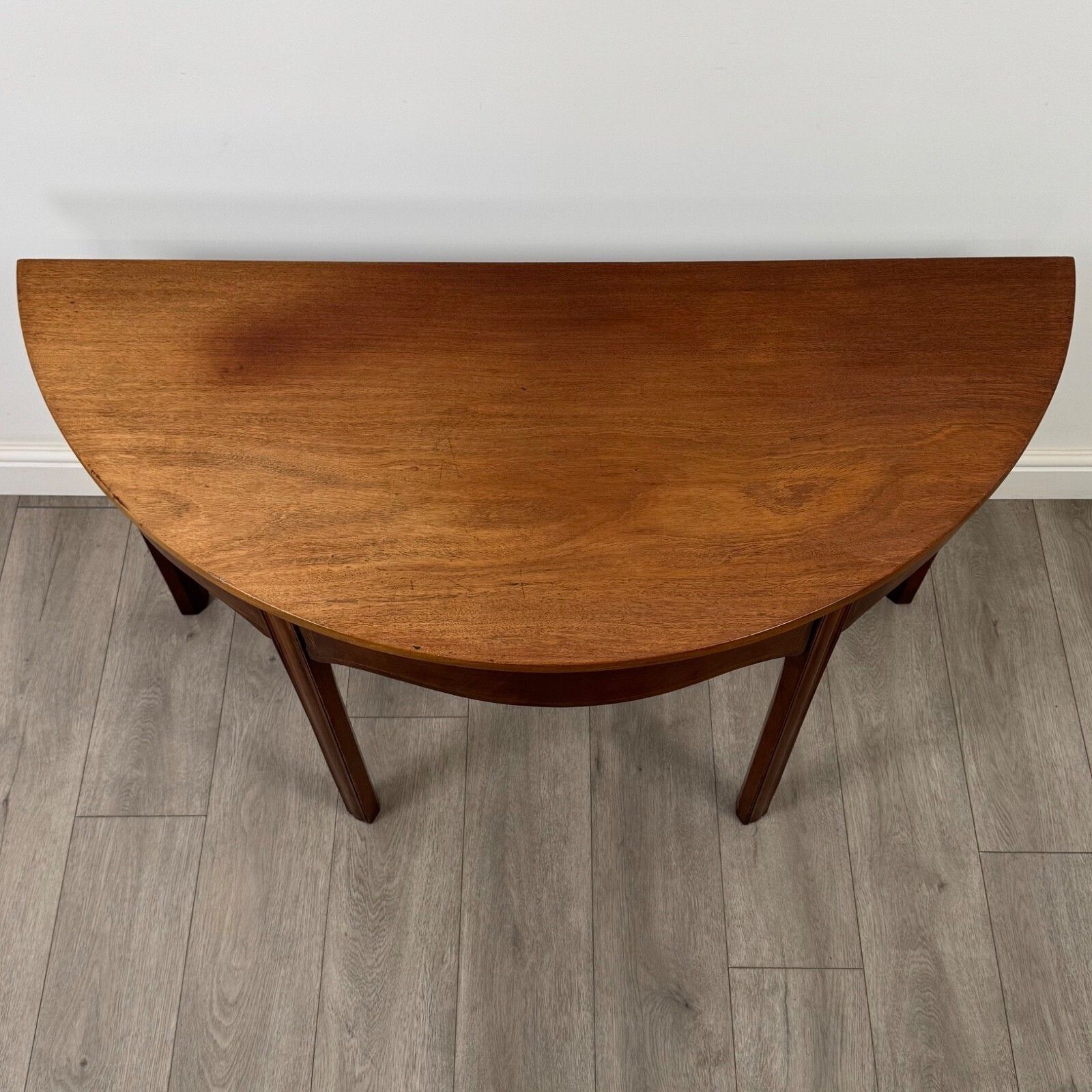 Antique 18th Century Georgian Demi Lune Side Table In Mahogany photo buy