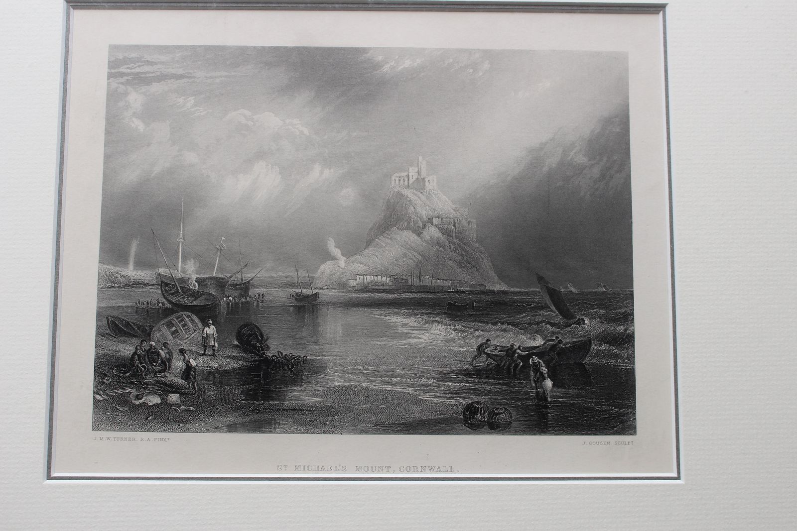 St Michael's Mount, Cornwall, Engraved By J. Cousen After Joseph Mallord William Turner C1865 photo furniture