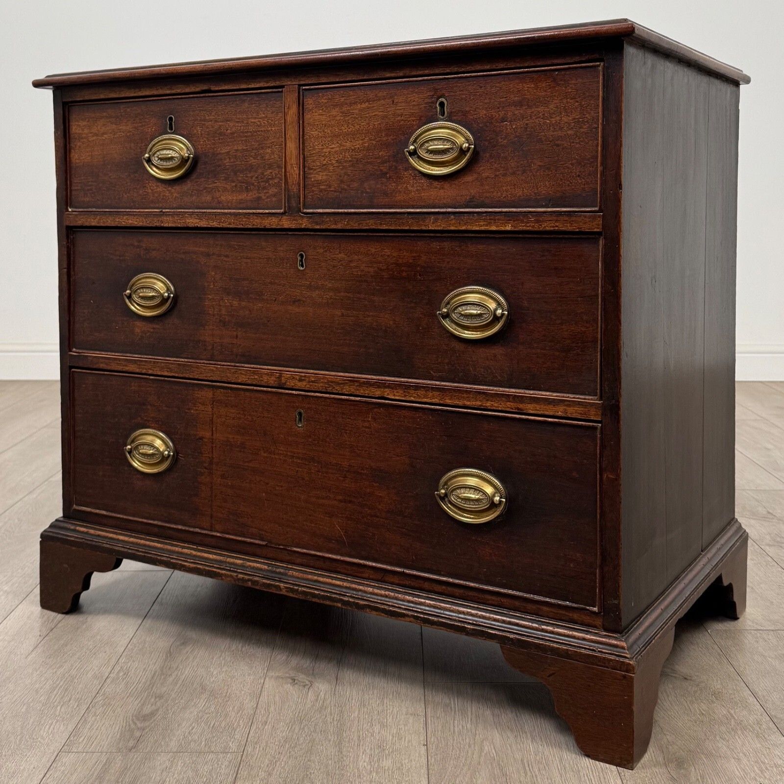 Antique 18th Century Small Georgian Chest Of Drawers ( Af 5447 ) photo furniture