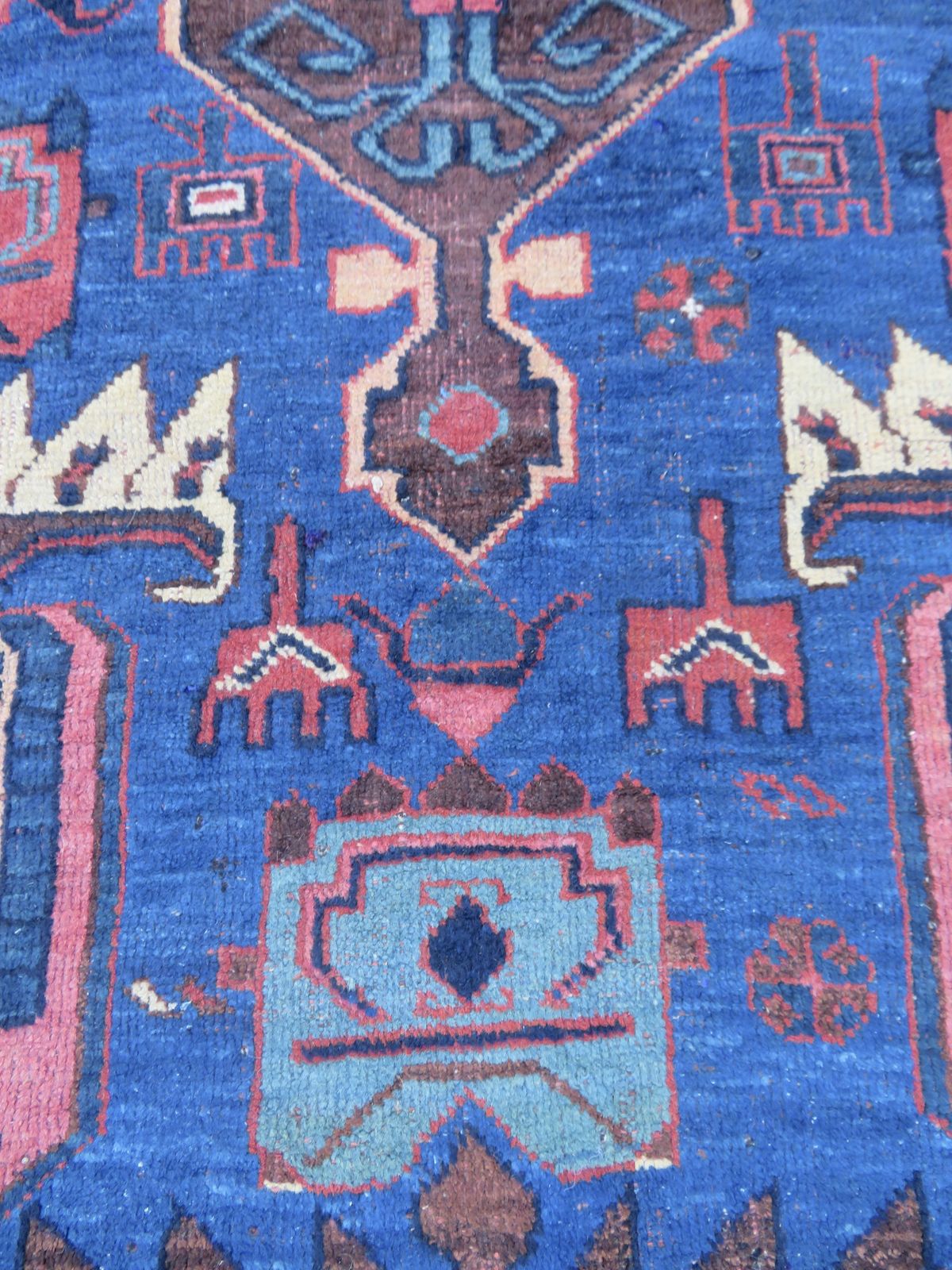 photo for sale Collectors Early Antique Tribal Rug. 145cm X 120cm.