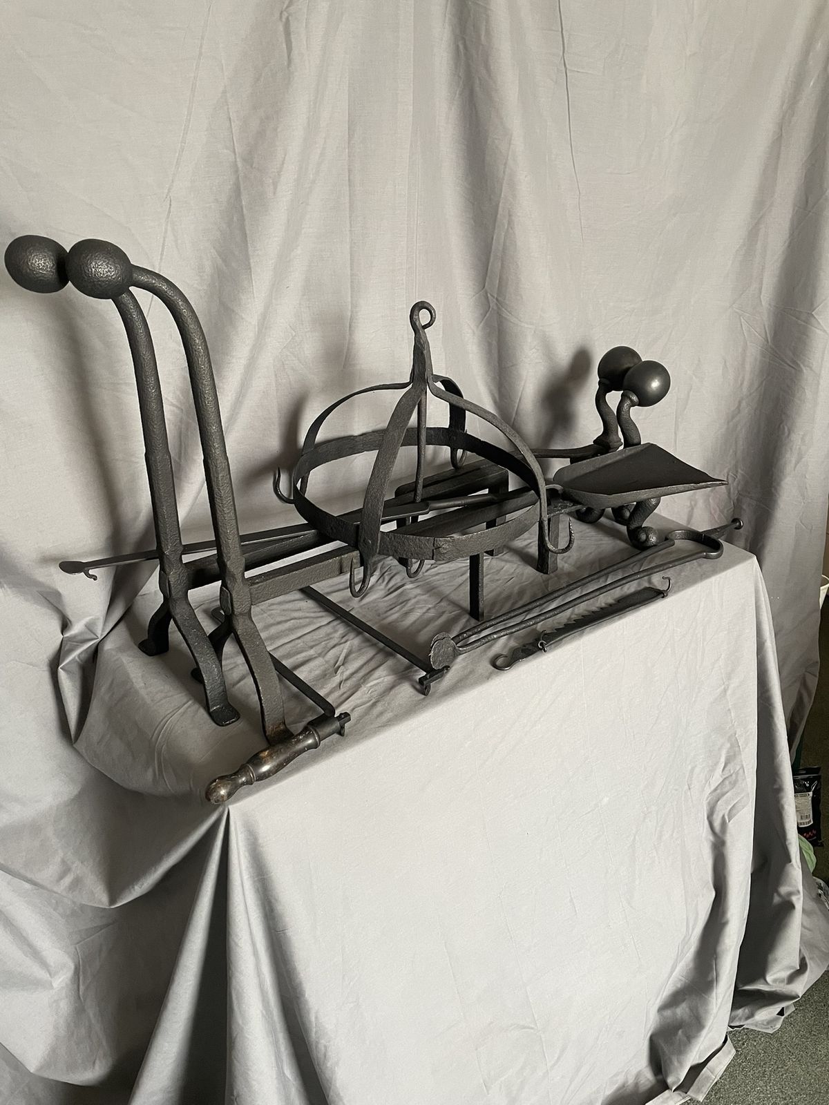 Early Victorian Wrought Iron Fireplace Collection