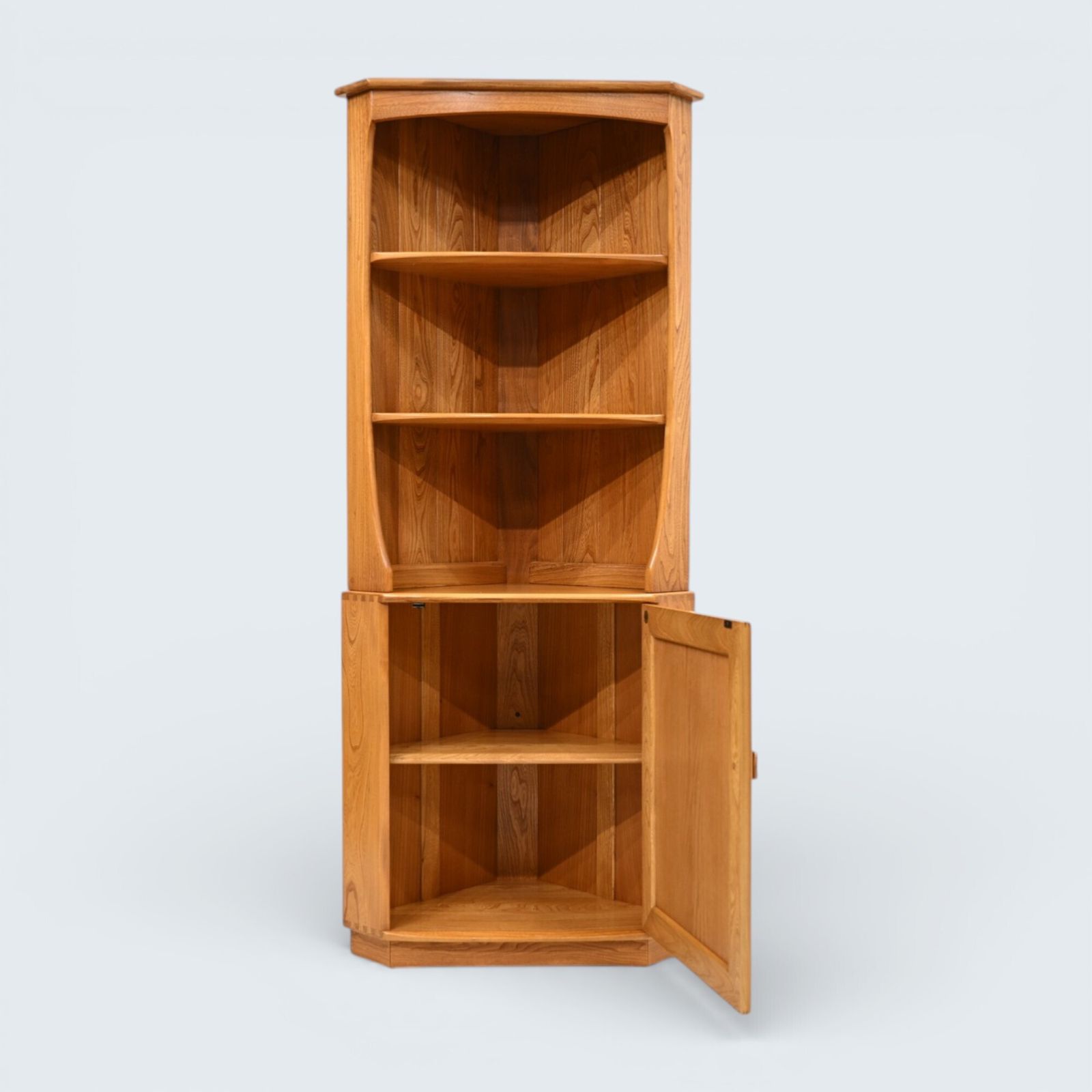 photo for sale Genuine Ercol Windsor Corner Cabinet Light Finish Model 743c Free Uk Delivery