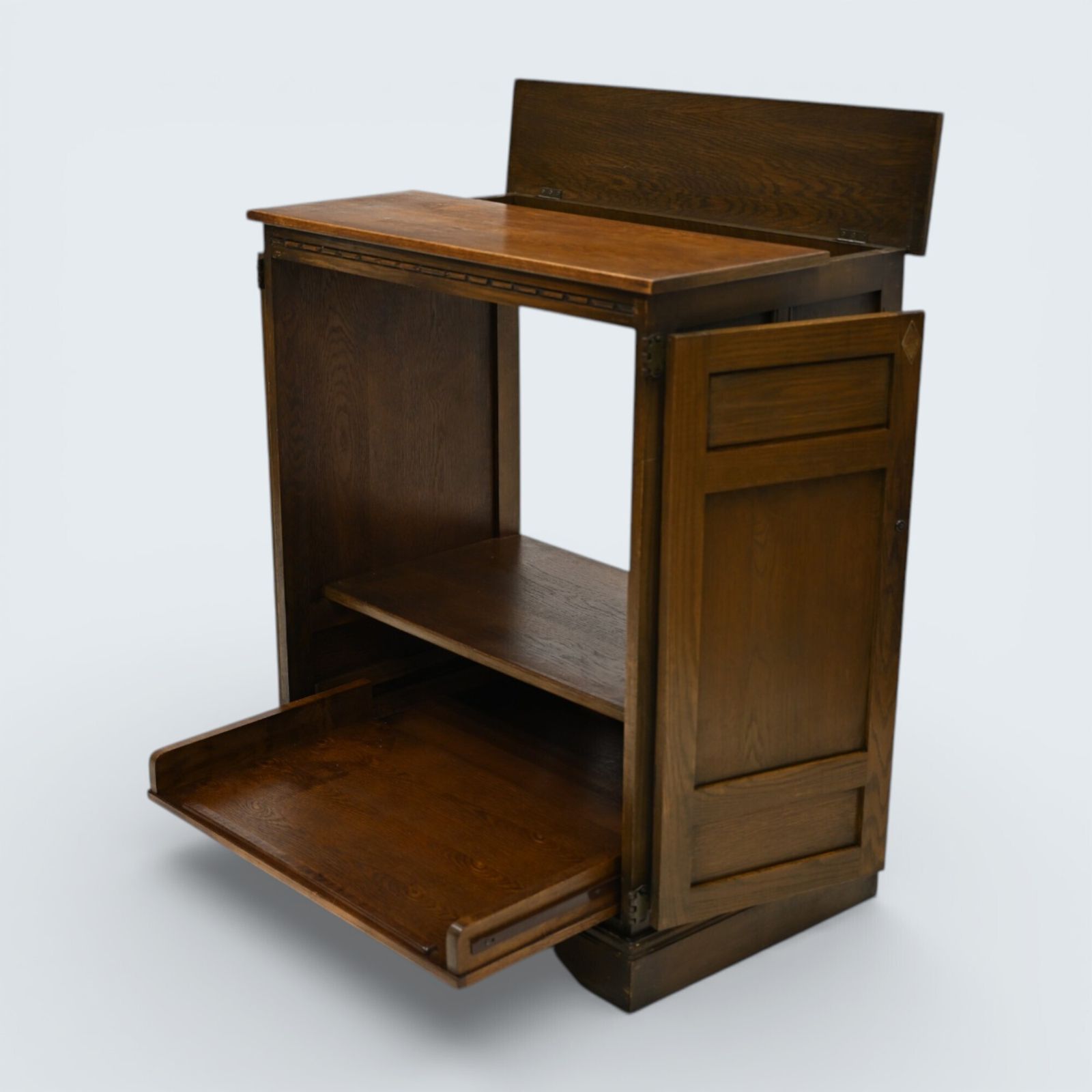 photo buy Old Charm Oak Tv Video Cabinet Light Oak Gold Diamond Free Uk Delivery*