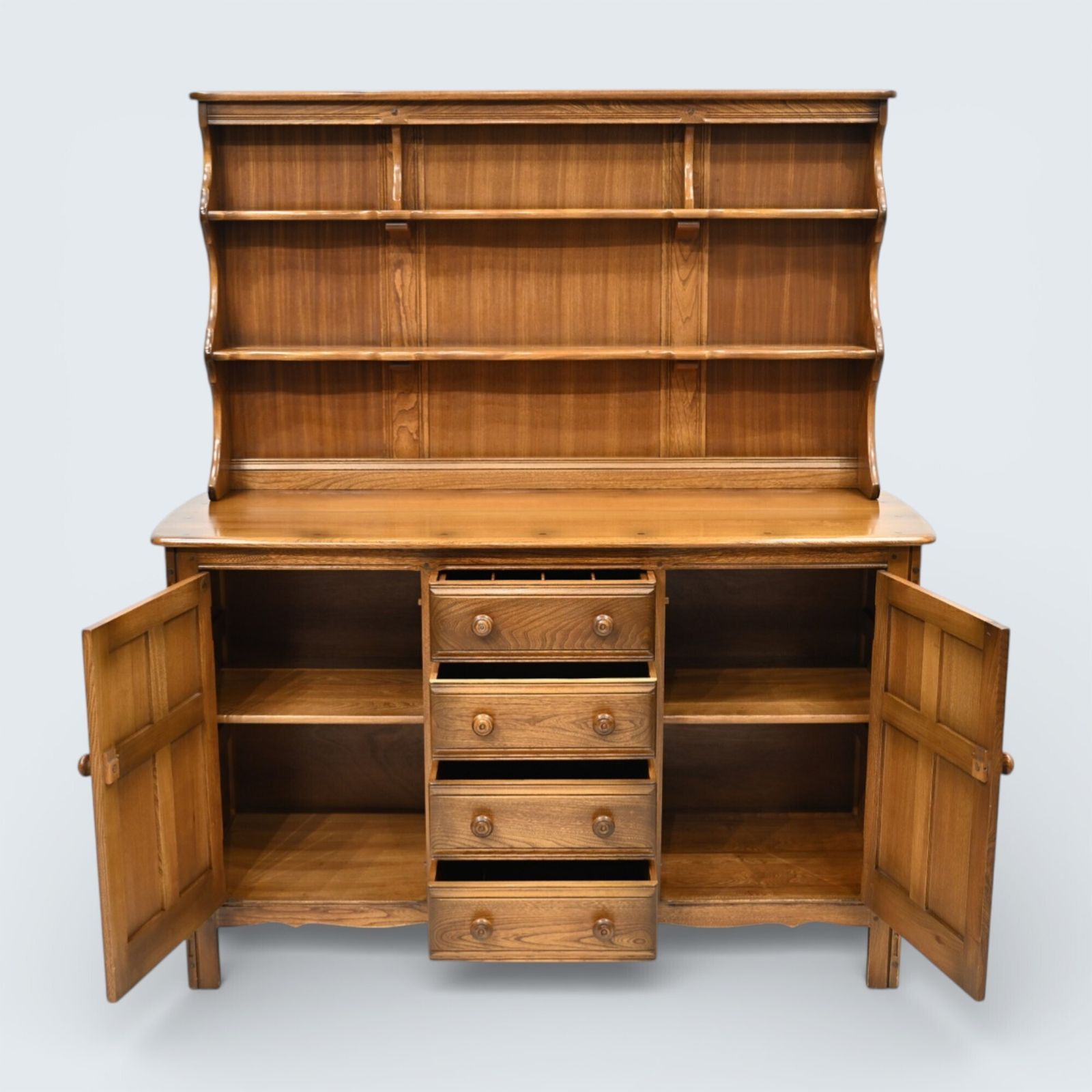 Furniture Ercol Vintage Sideboard Dresser 4 Drawers 2 Piece Free Uk Delivery* photo