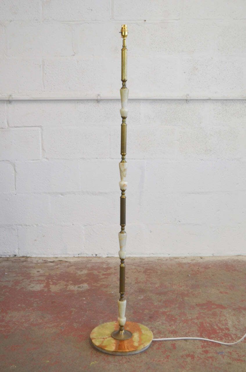 Vintage Antique Style Onyx Floor Lamp