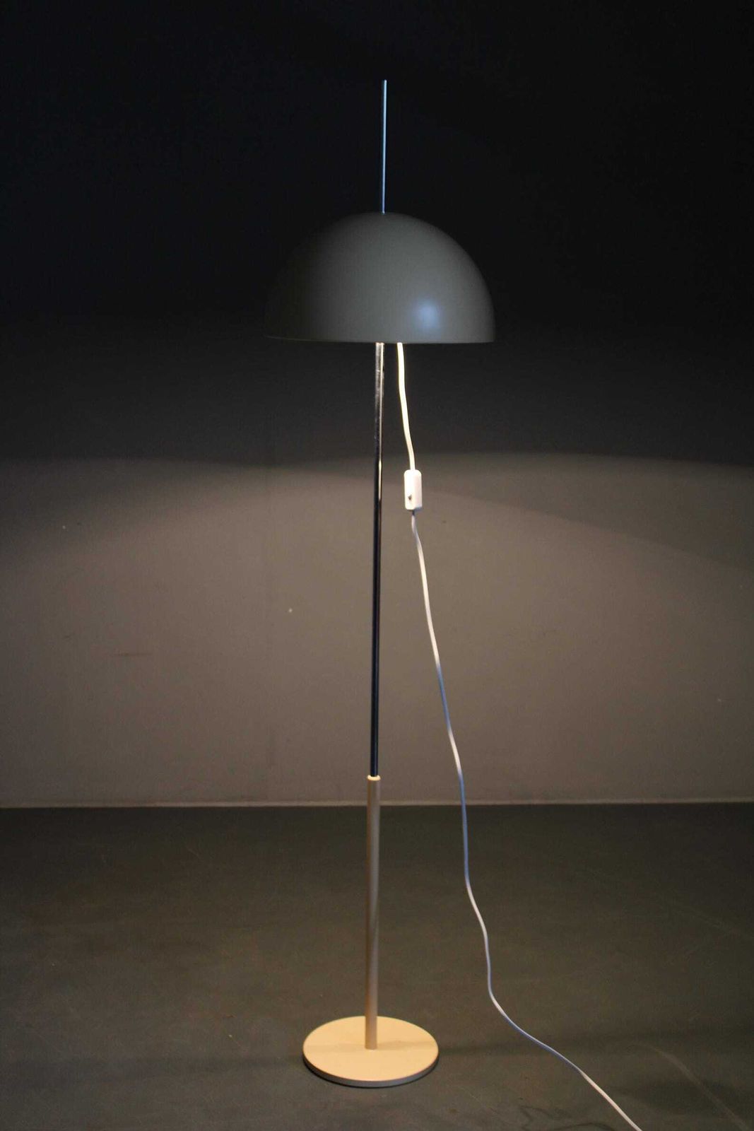 Paddenstoel Vloerlamp Space Age Metaal Napako Jaren 1970 Tsjecho Slowakije photo vinterior