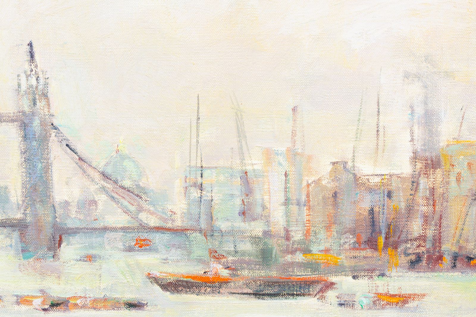 'River Thames And The Tower Bridge, London' Door Charles Hug ( 1899 – 1979 ) photo buy
