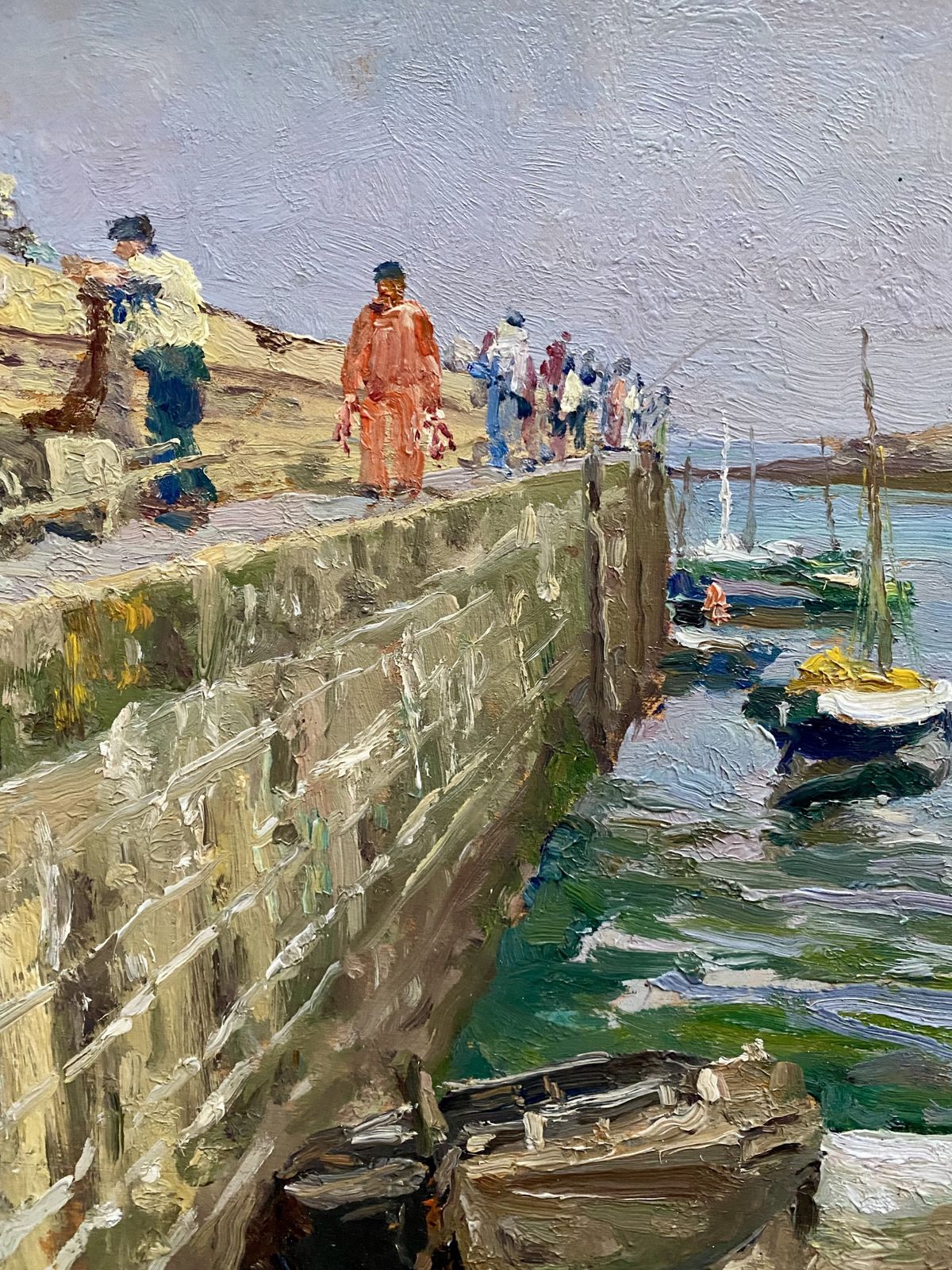 'Low Tide At Portivy, Brittany' By Oswald Poreau (Brussels 1877 – 1955 Waterloo) photo buy