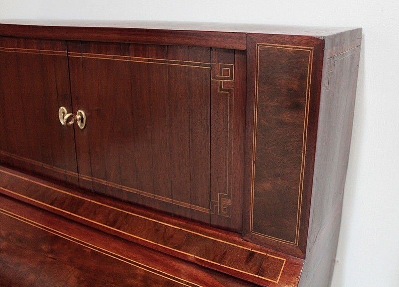 Office Cylinder Louis XVI Mahogany 18th photo for sale