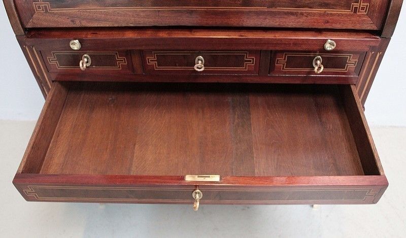 7583.89 Office Cylinder Louis XVI Mahogany 18th photo