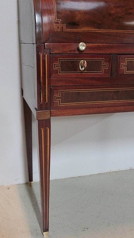 photo vinterior Office Cylinder Louis XVI Mahogany 18th