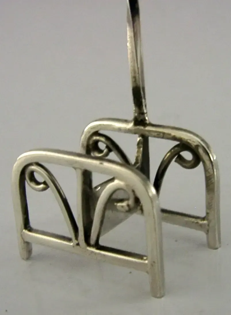 Sterling Silver Miniature Dolls House Gardening Boot Foot Scraper London 1995