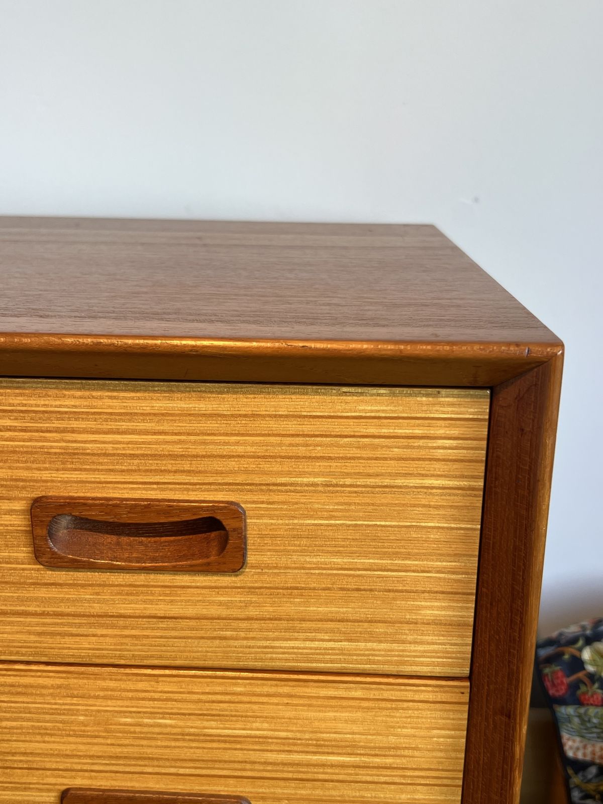 Gunni Omann Model 130 Large Teak Chest, Laminated Beech Veneer Front photo vintage