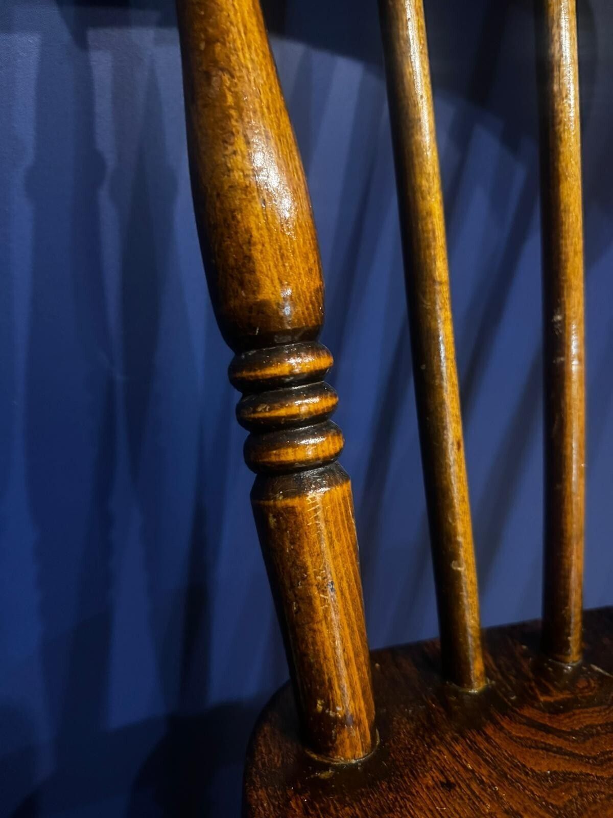 Antique Elm Chair Farmhouse Rustic Kitchen Dining Chair Victorian Bedroom. photo vintage