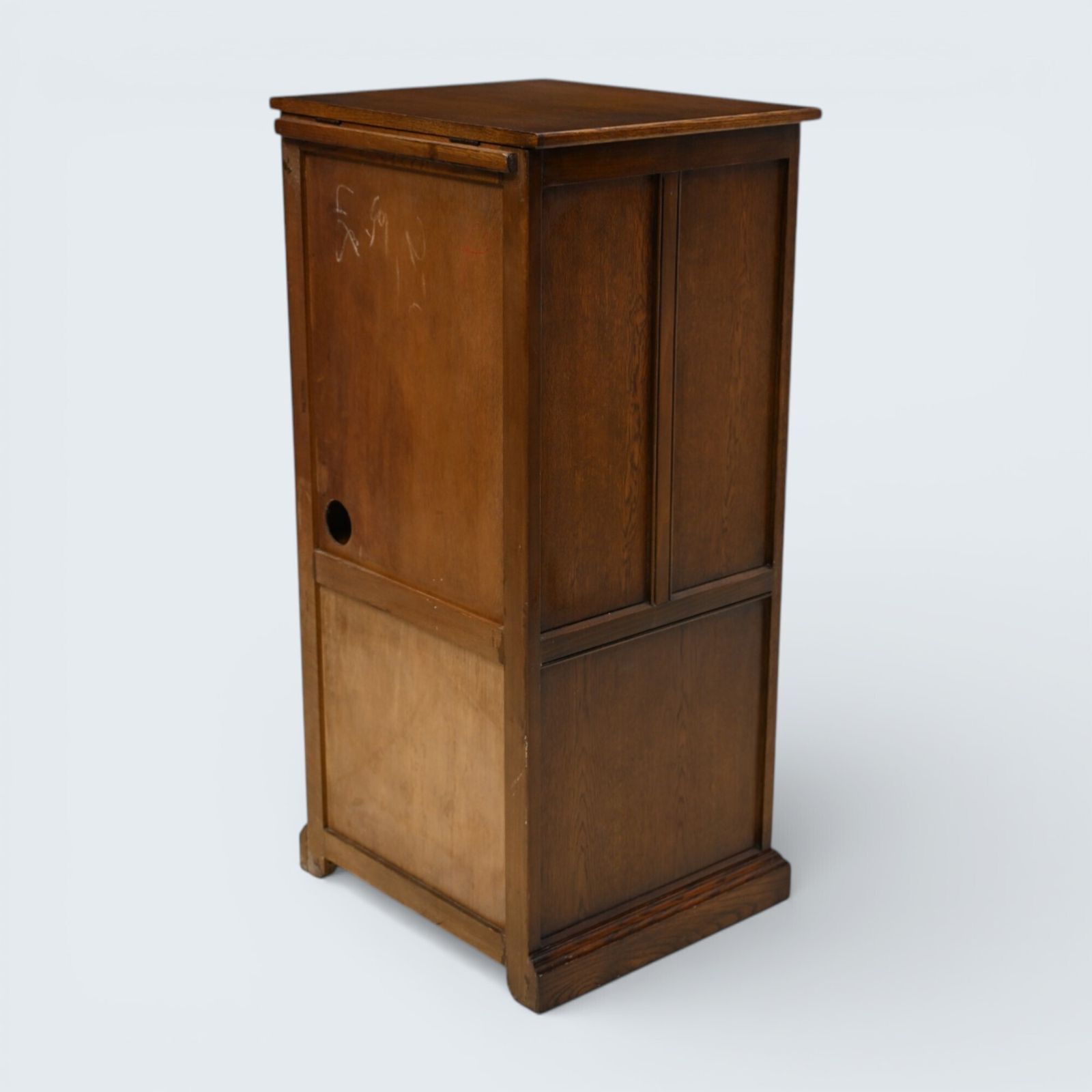Old Charm Hi Fi/Record Cabinet 2 Adjustable Shelves Light Oak Free Uk Delivery* photo vinterior