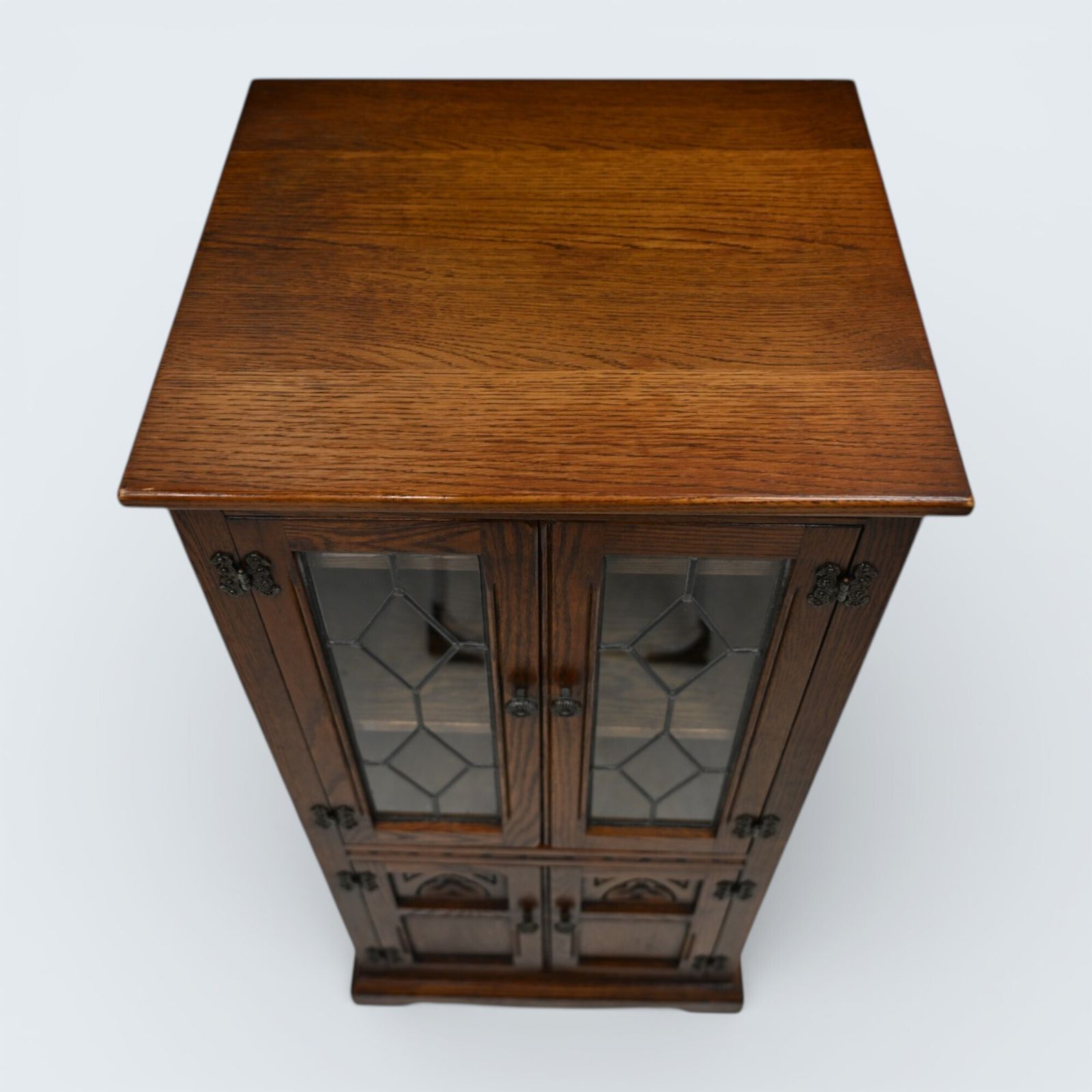 photo buy Old Charm Hi Fi/Record Cabinet 2 Adjustable Shelves Light Oak Free Uk Delivery*