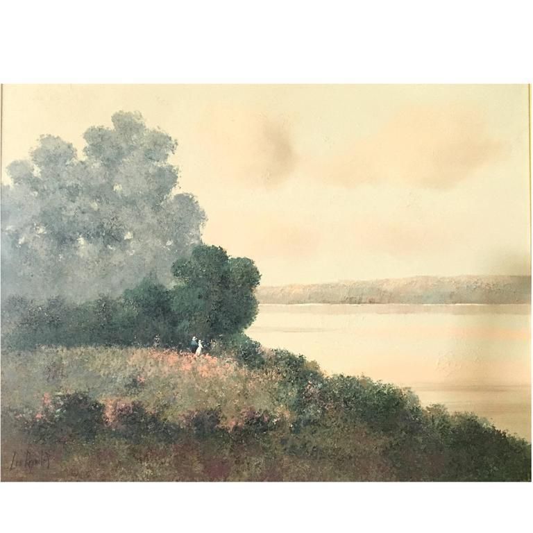 Large Painting By Lee Reynolds, 1970s 1980s