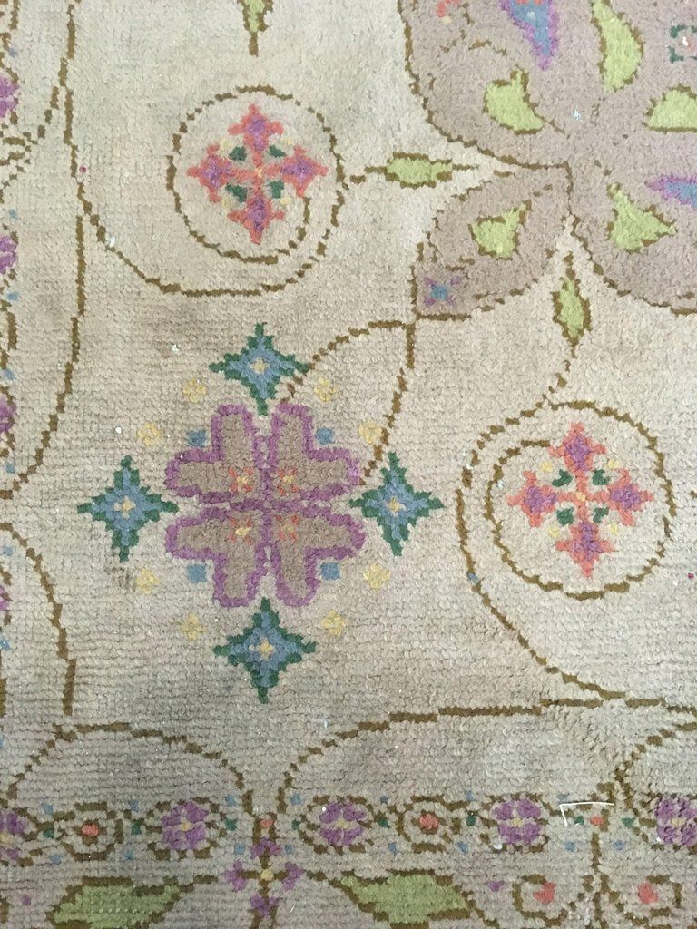 Art Nouveau Hand Knotted Carpet With Floral Design, Theo Nieuwenhuis, 1890 1905 photo for sale