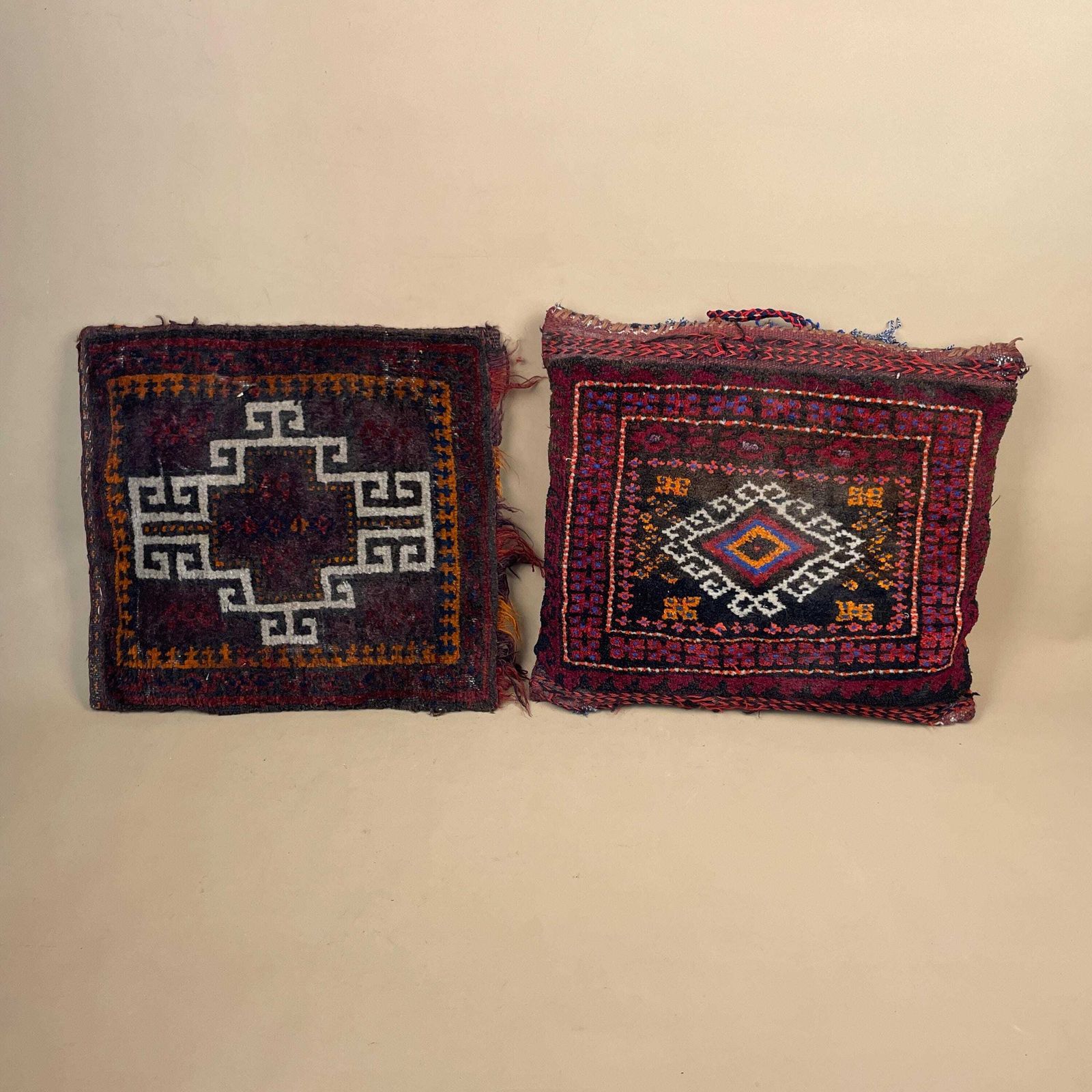 Moroccan Cushion Covers Handwoven Wool Kilim Berber Geometric Pair Set Of 2 Filled Scatter Cushion Sofa Pillow Boho Decorative