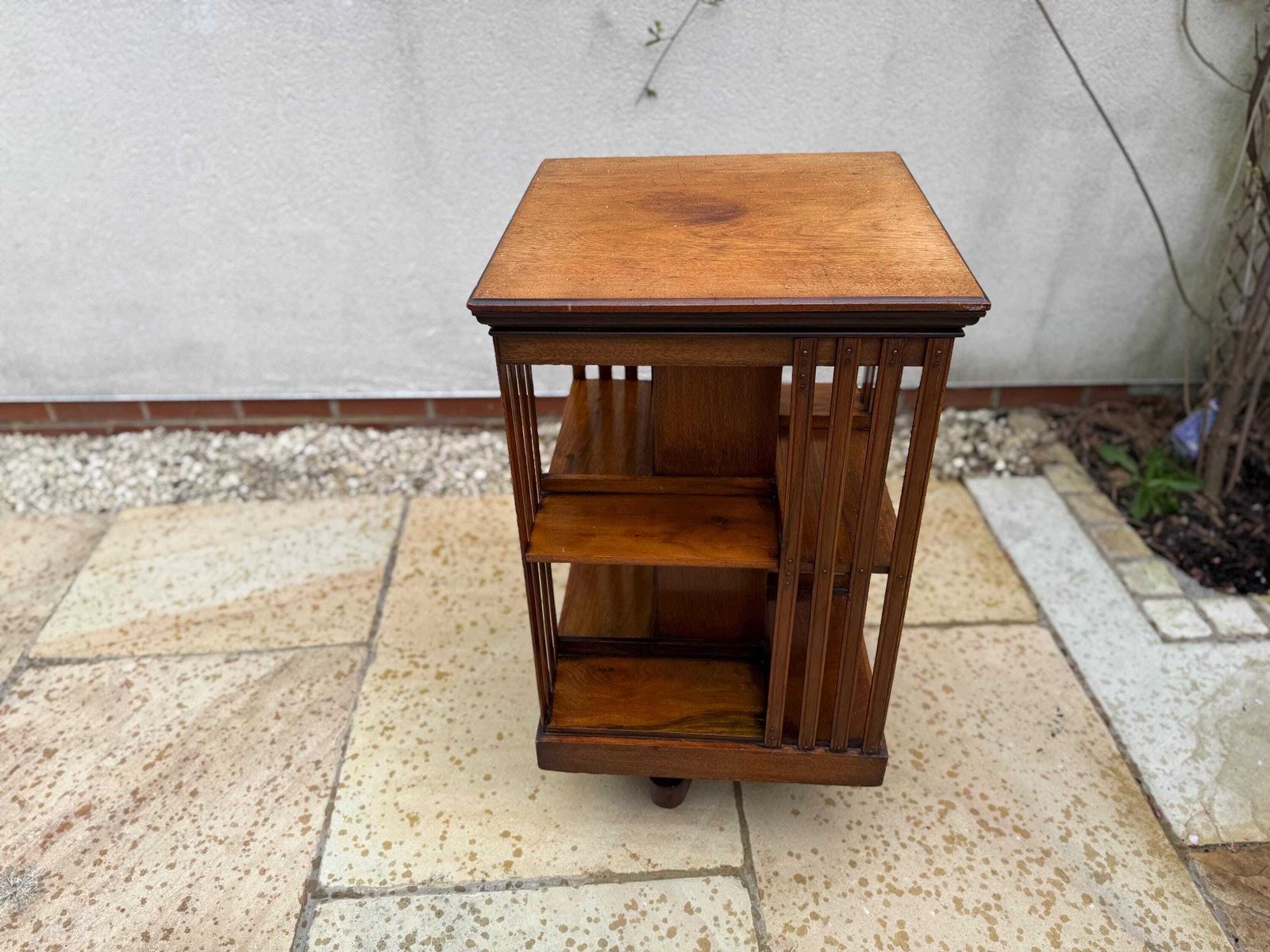 Antique Edwardian Oak Revolving Bookcase photo Furniture