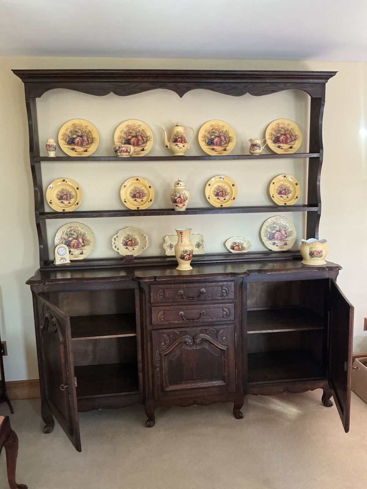 19c French Buffet And Later Hand Crafted Dresser Top photo for sale