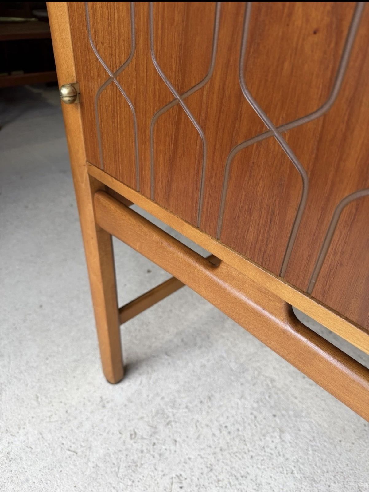 photo for sale Swedish Mid Century High Sideboard Cabinet By David Rosen For Westbergs Möbler