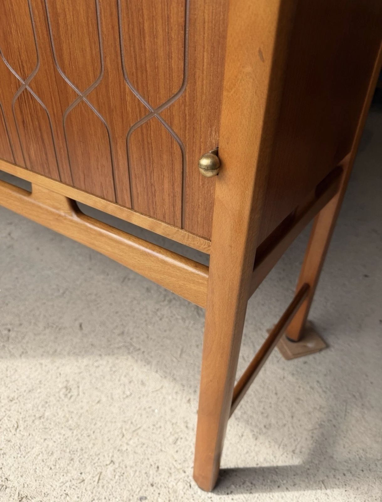 photo vinterior Swedish Mid Century High Sideboard Cabinet By David Rosen For Westbergs Möbler