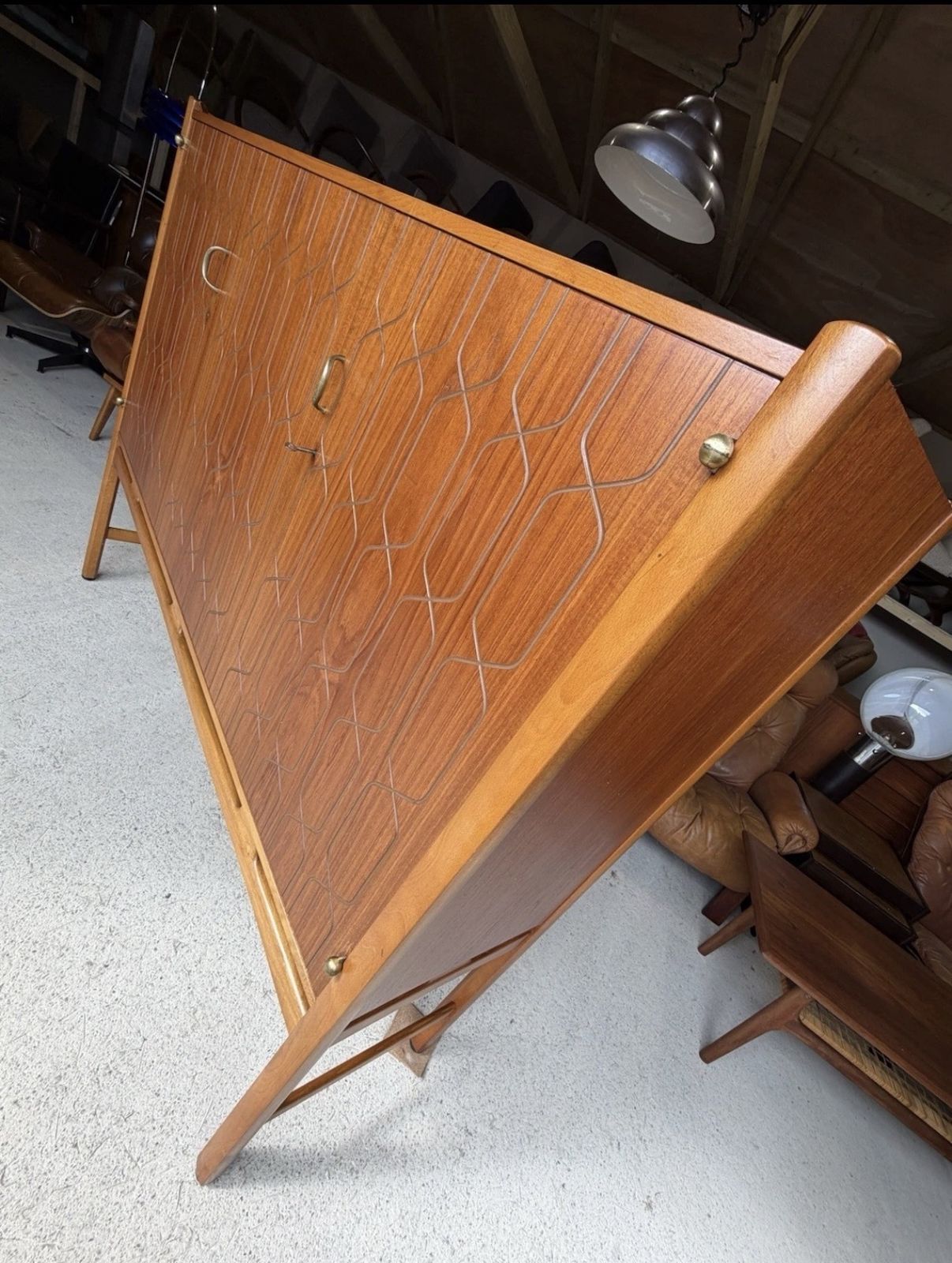 photo buy Swedish Mid Century High Sideboard Cabinet By David Rosen For Westbergs Möbler