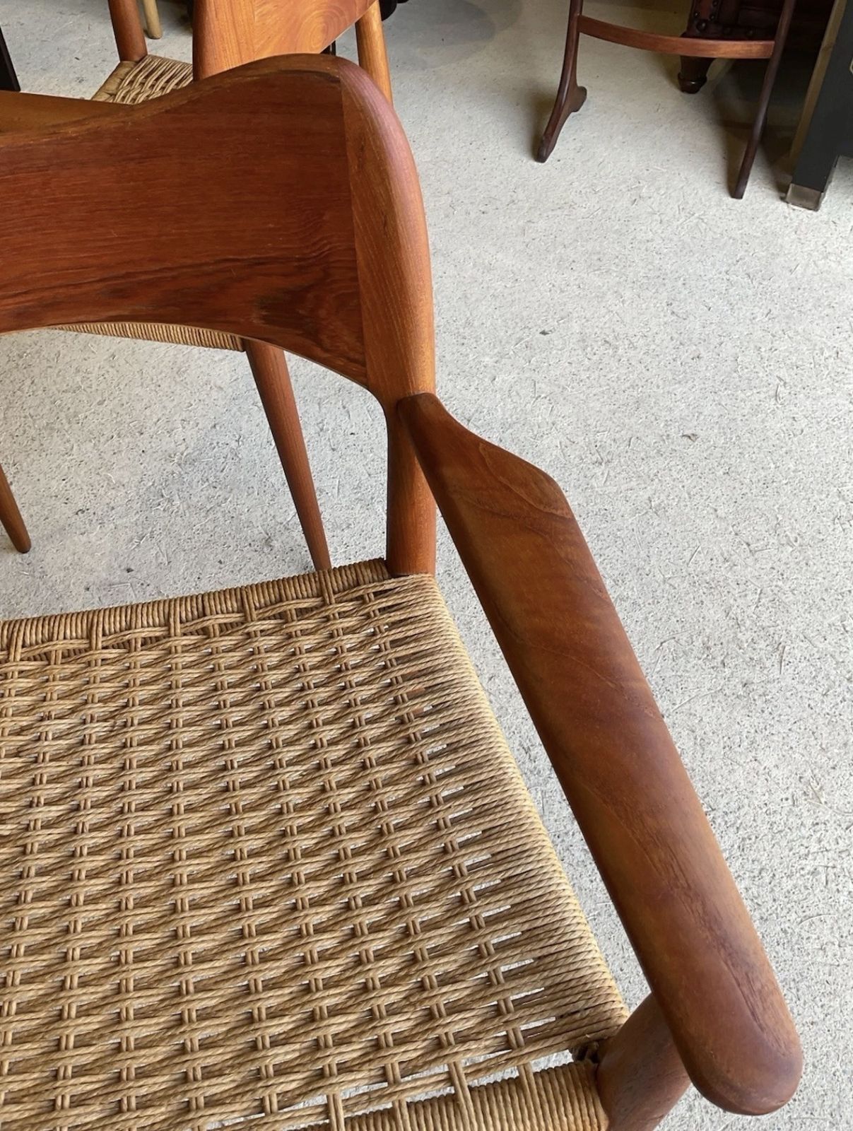 photo buy Set Of 2 Danish Carver Dining Chairs By Arne Hovmand Olsen For Mogens Kold