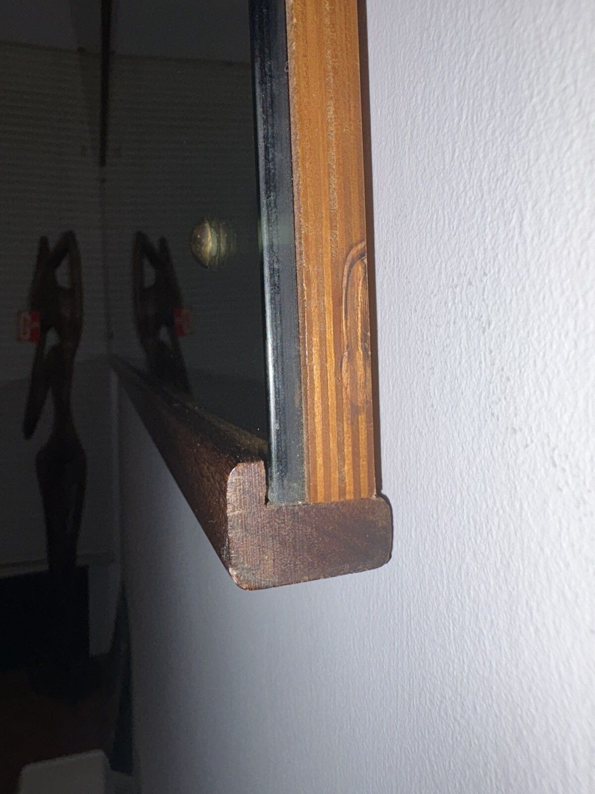 Mid Century Homeworthy Afromasic Teak Wall Mirror   Danish Style   Retro photo buy