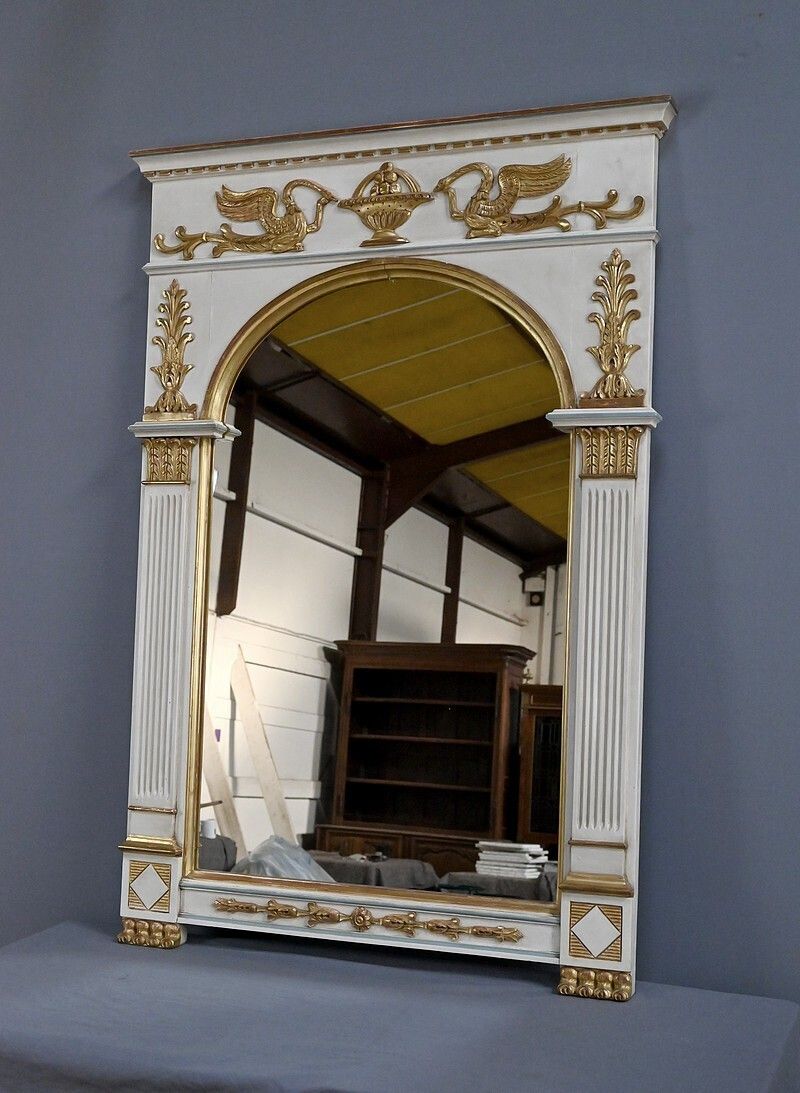 Large Trumeau Mirror, Directoire Style – Early 20th Century photo for sale