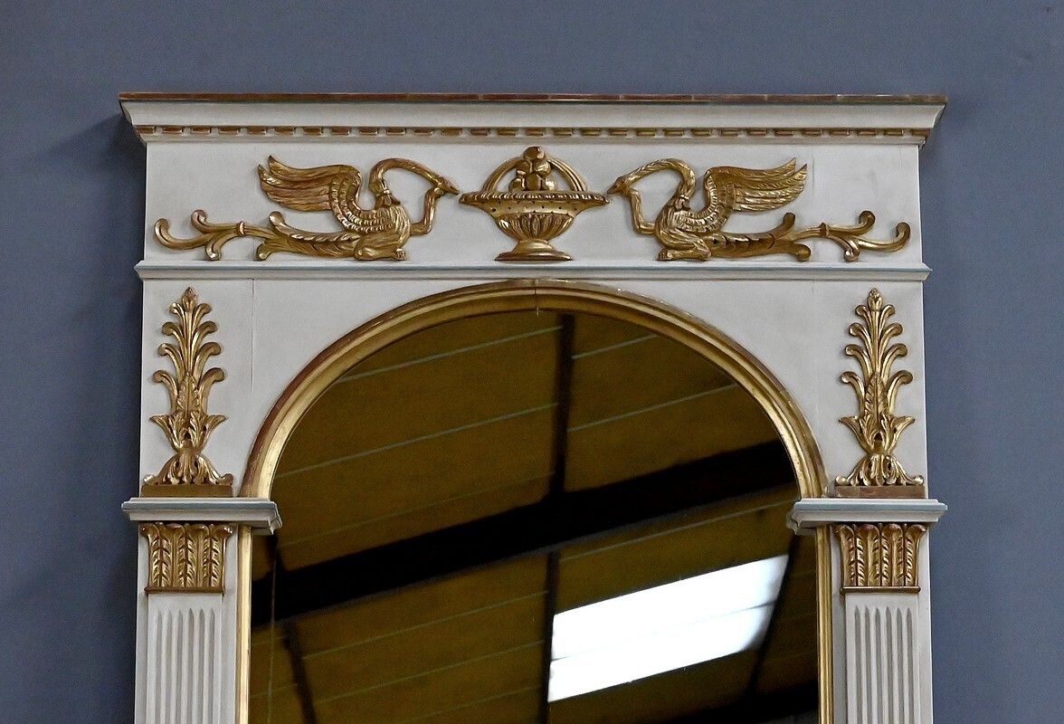 Large Trumeau Mirror, Directoire Style – Early 20th Century photo Home Decor