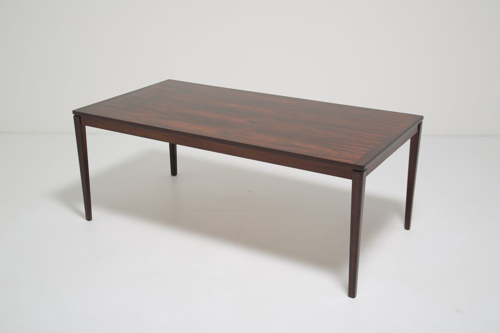 Grand Mid Century Danish Coffee Table In Figured Brazilian Rosewood, Denmark, 1960s photo furniture