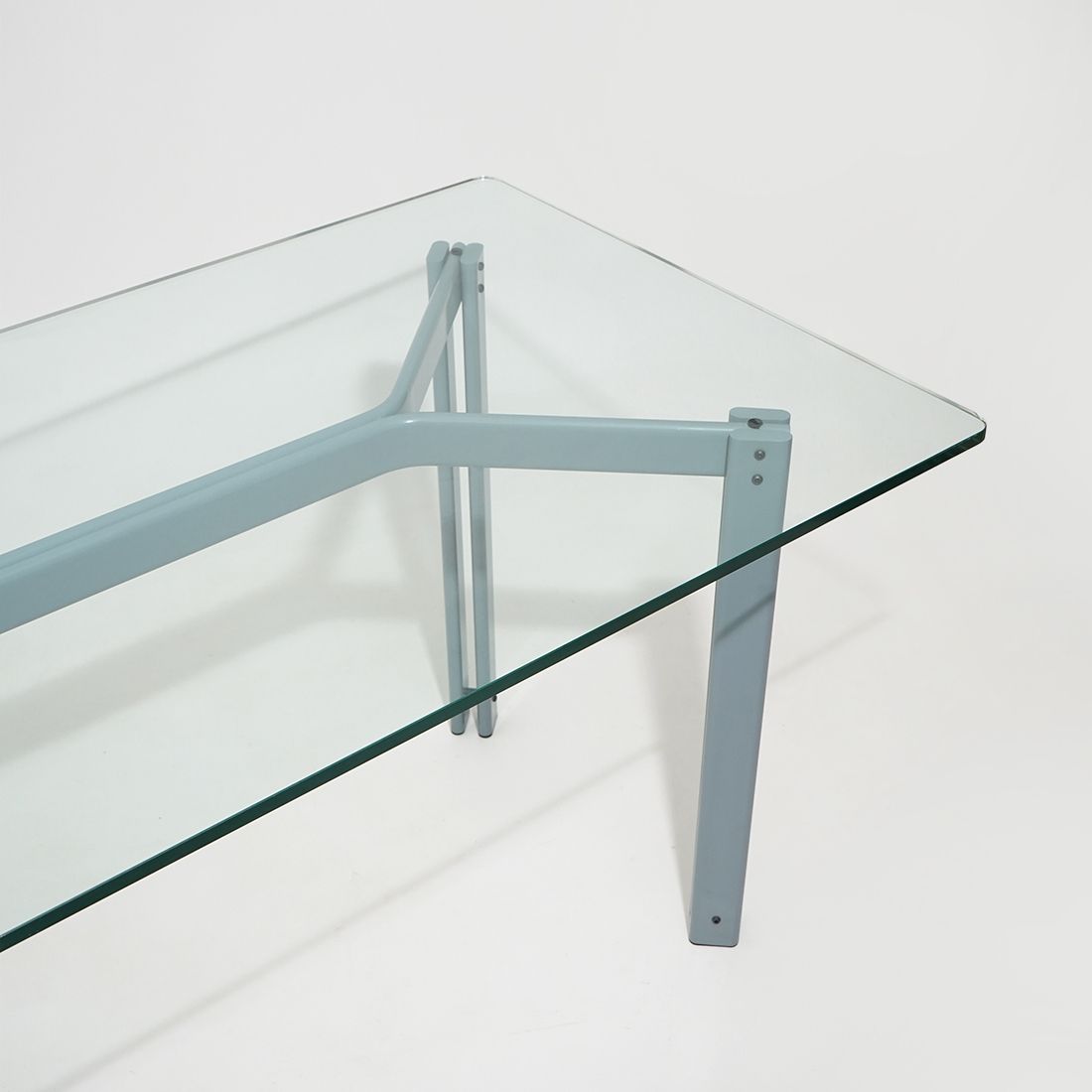 photo furniture Table With Rectangular Glass Top By Bruno Brunati And Carlo Zerbaro For Cidue, 1980s