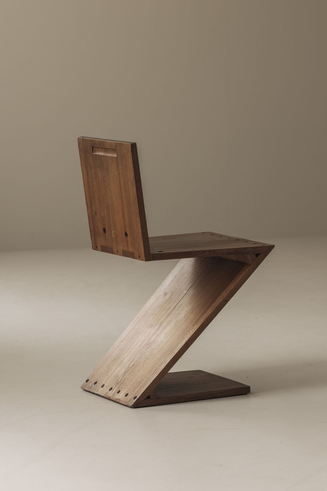 Early Zig Zag Chair By Gerrit Thomas Rietveld For Gerard Van De Groenekan, 1960s photo for sale