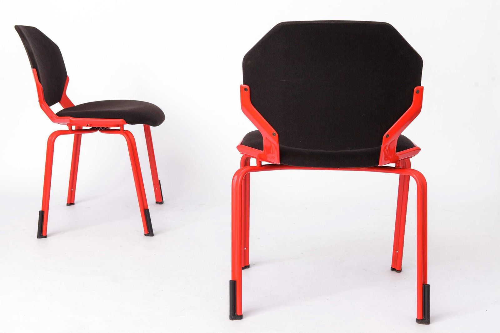 Space Age Chairs Set Of 4, Fröscher Stacking Chairs, 1980s German Design, Hartmut Engel, If Design Award photo vinterior