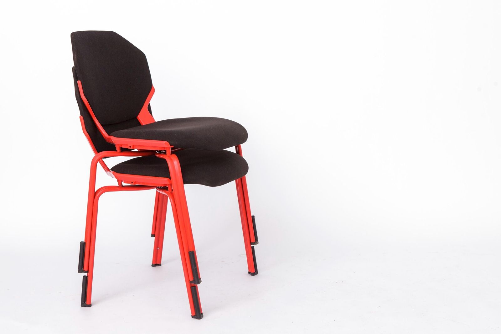 Space Age Chairs Set Of 4, Fröscher Stacking Chairs, 1980s German Design, Hartmut Engel, If Design Award photo vintage