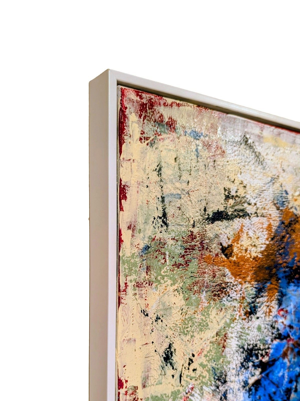 Original Modernist Abstract Signed Painting By Benjamin Frais Large Wall Art 33 photo Art