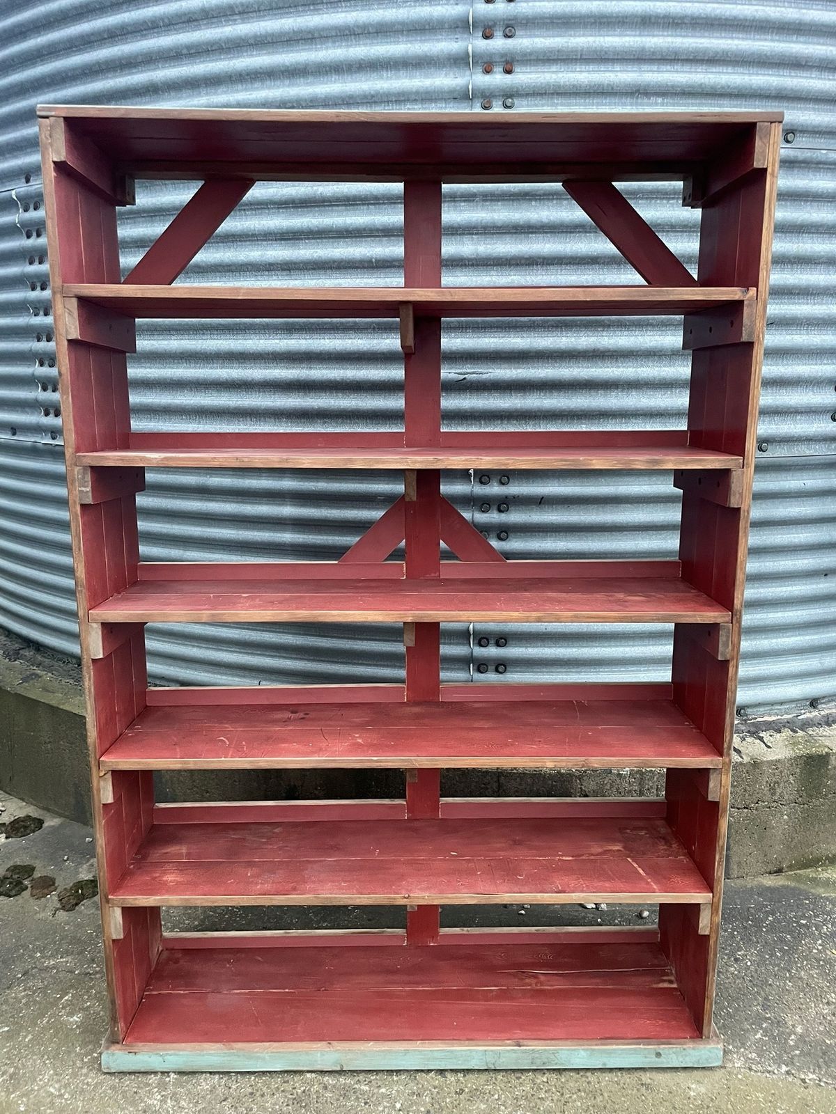 1930s Wooden Factory Shelves photo furniture