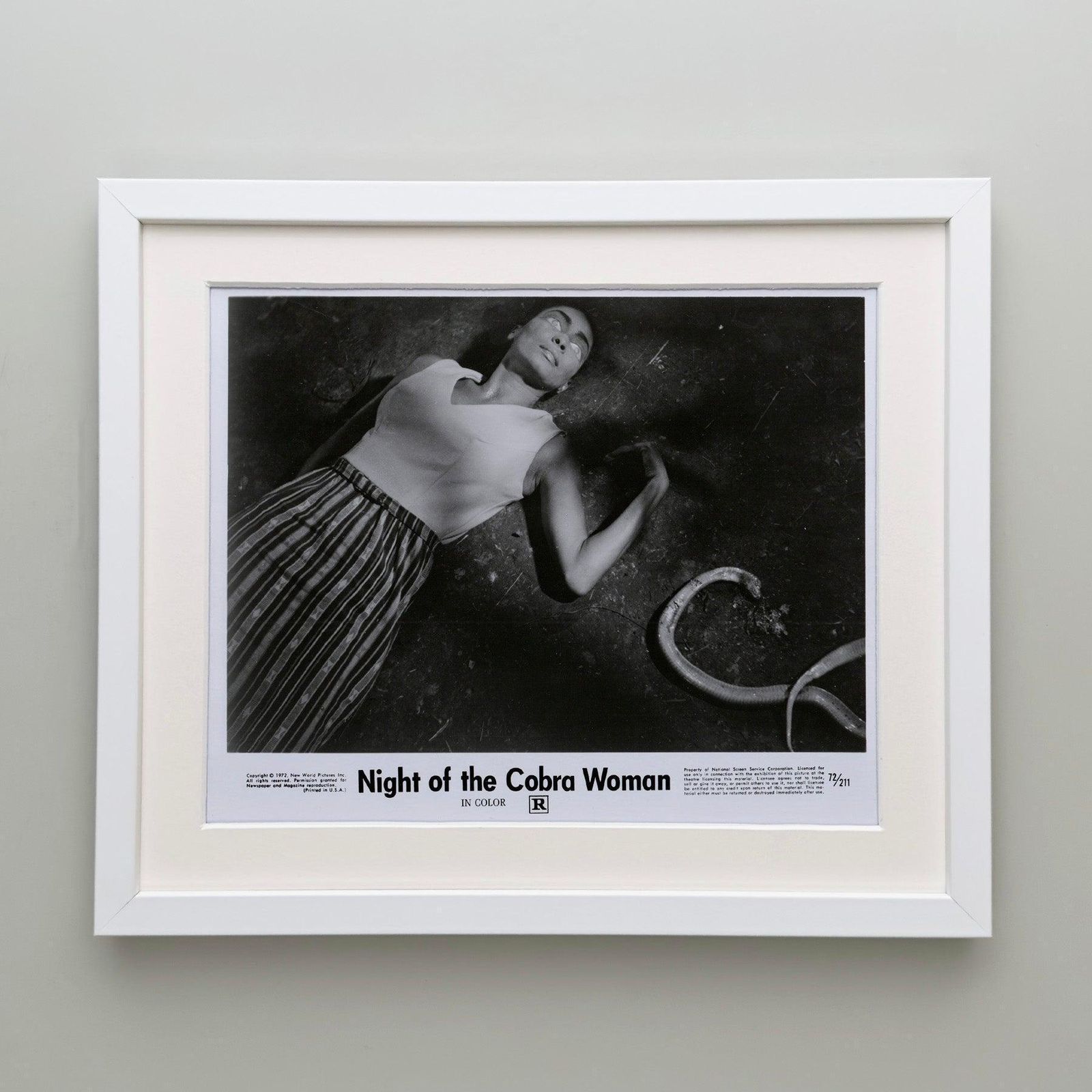Night Of The Cobra Woman (1972) Press Publicity Still   Framed photo Art