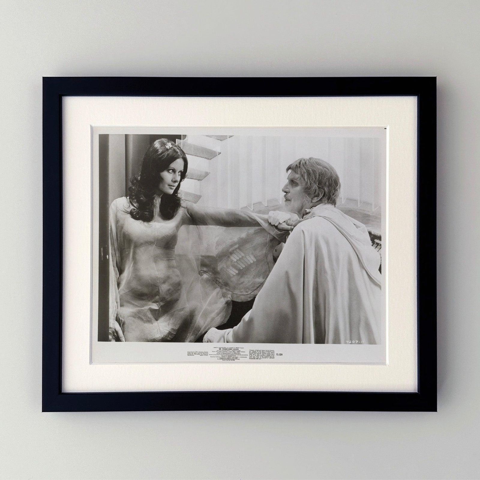 DR Phibes Rises Again (1972) Press Publicity Still, ingelijst photo furniture