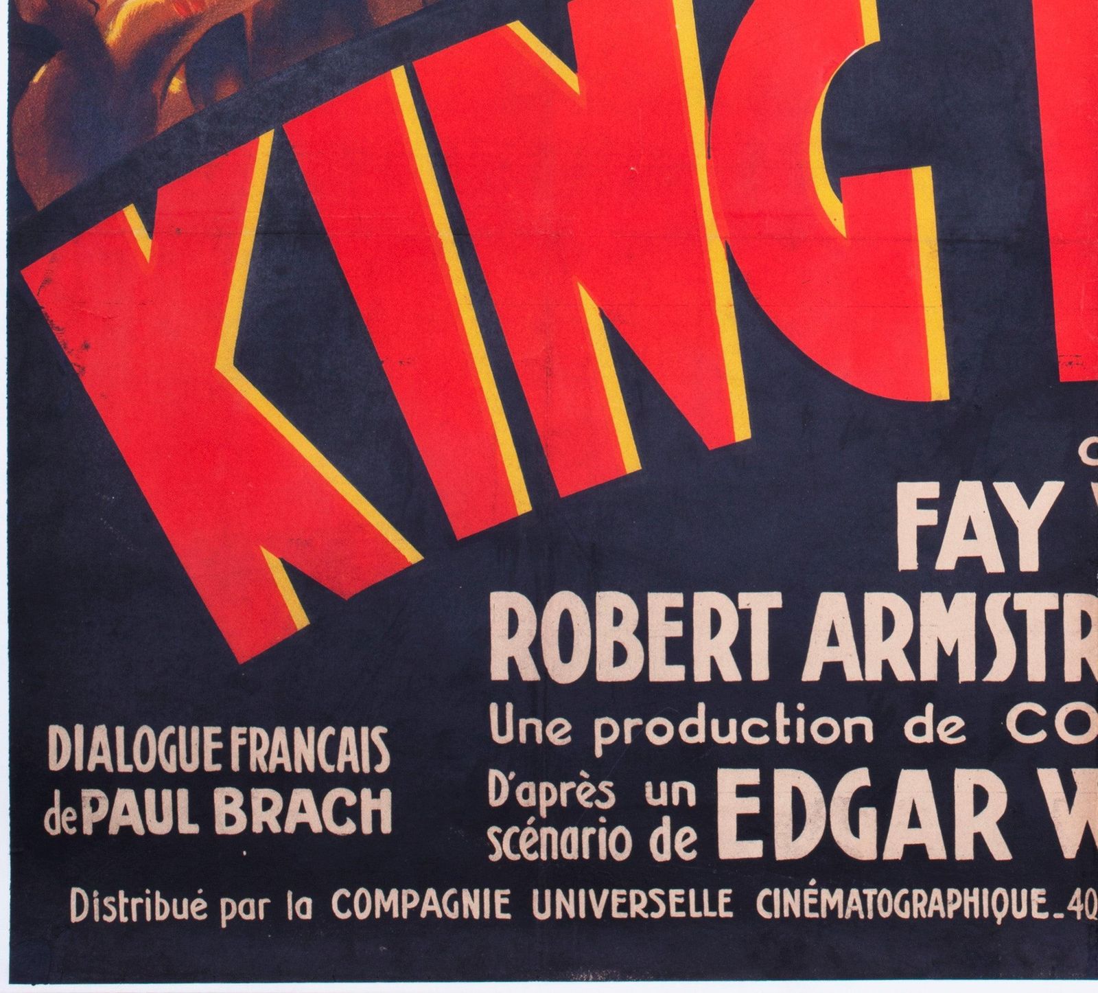 King Kong 1933 French Grande Style A Film Poster, Roland Coudon photo buy